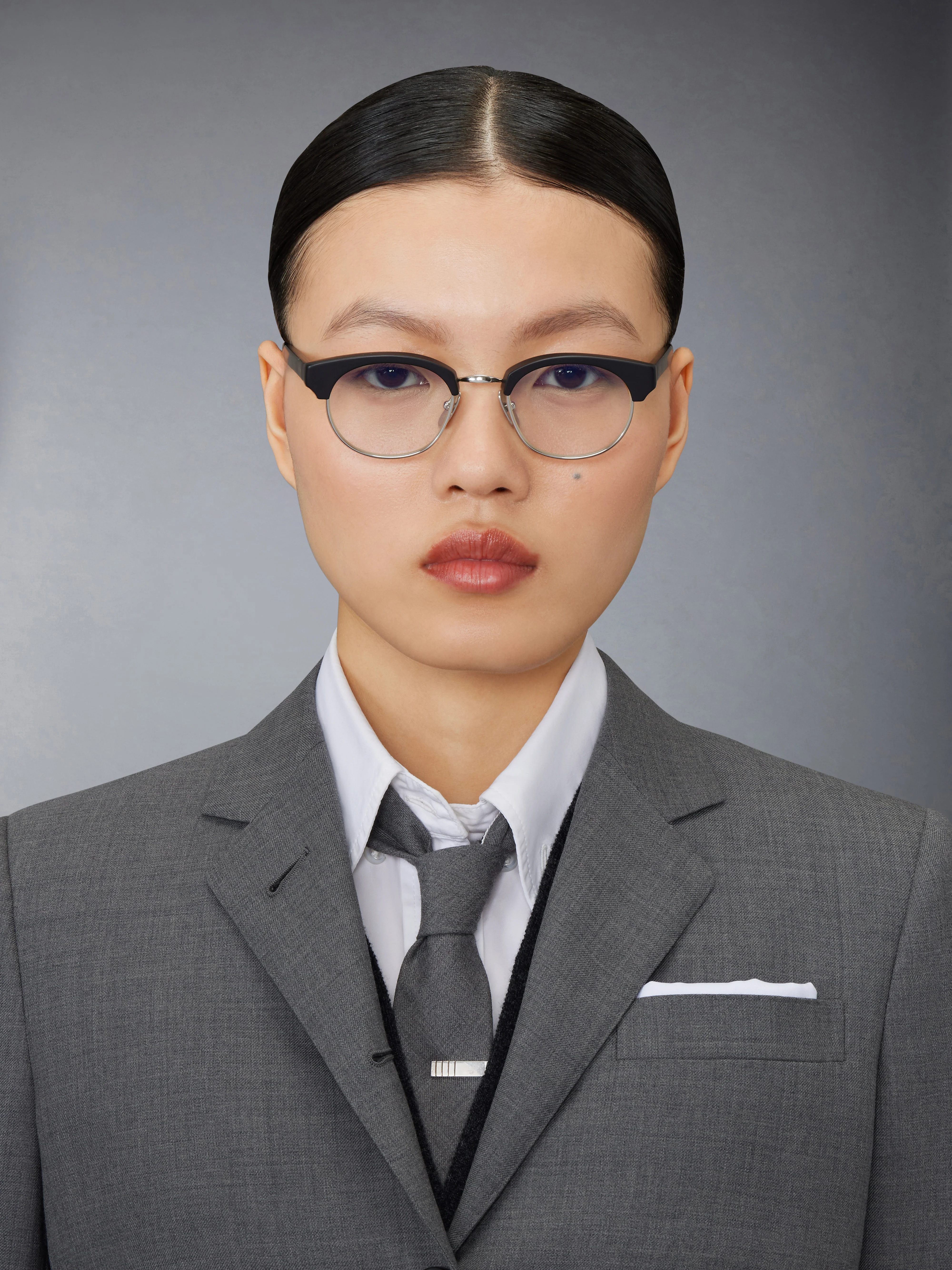 ACETATE AND TITANIUM OVAL EYEGLASSES - Image 2