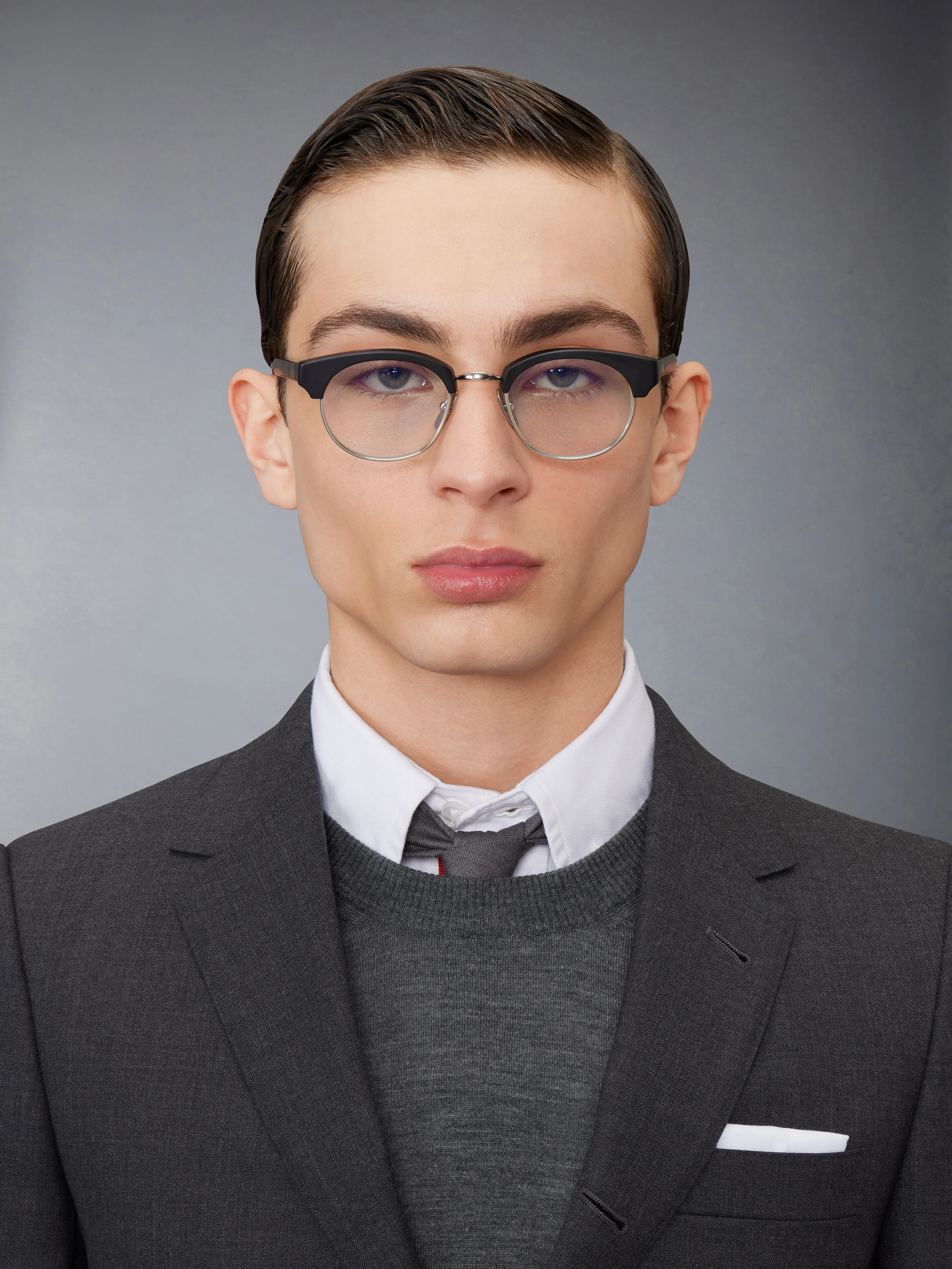 ACETATE AND TITANIUM OVAL EYEGLASSES - Image 3