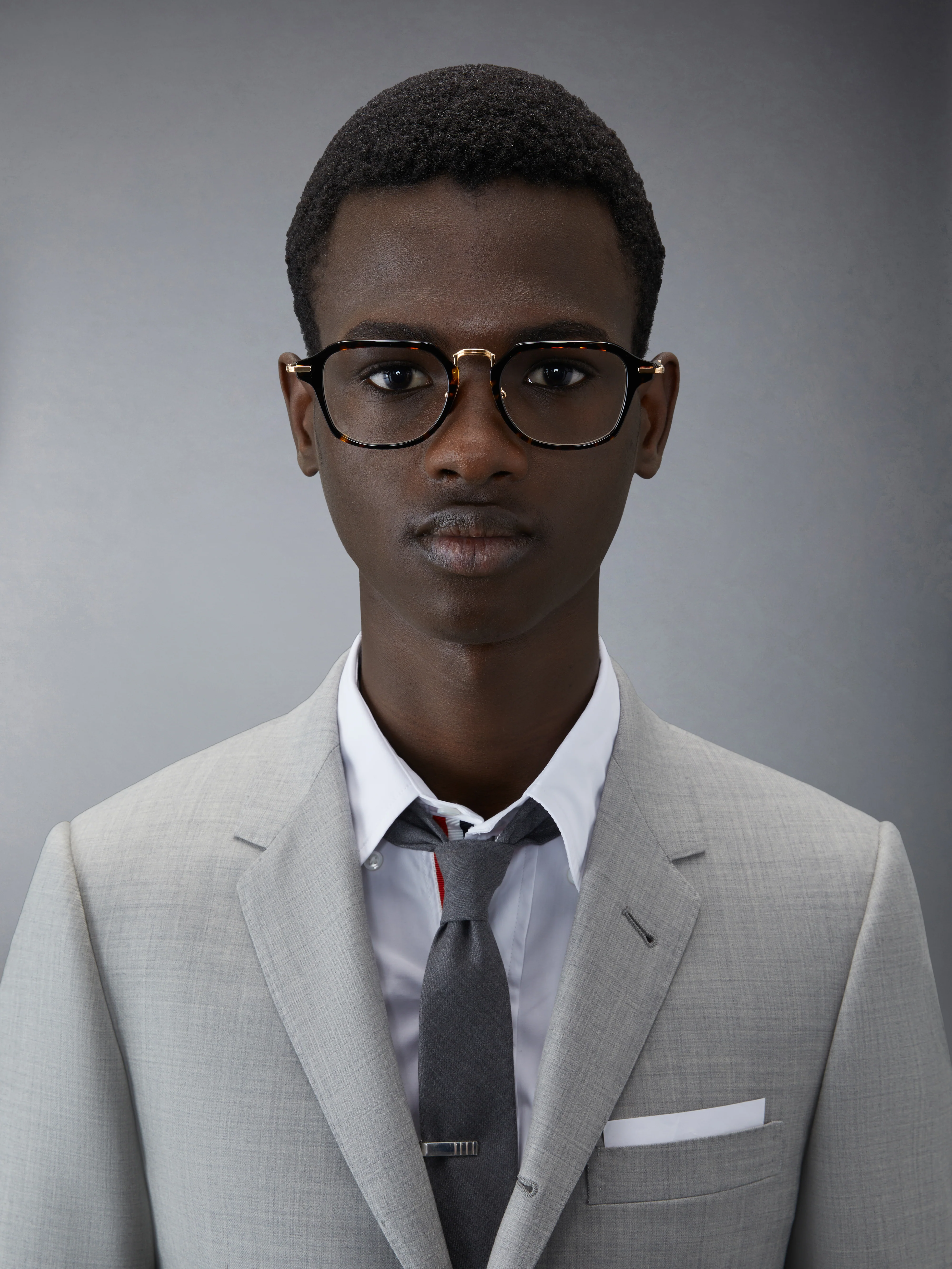 ACETATE AND TITANIUM RECTANGULAR EYEGLASSES - Image 2