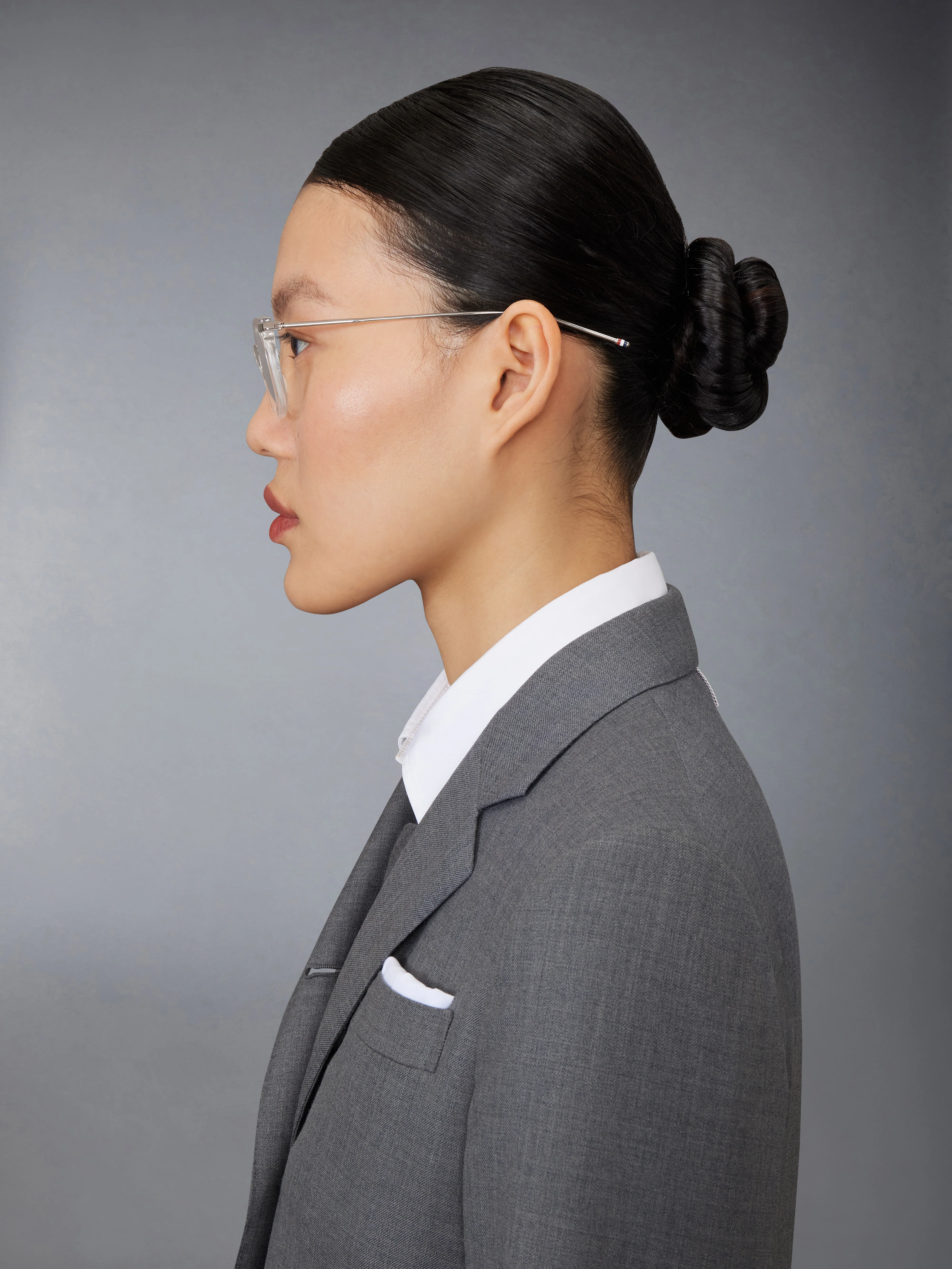 ACETATE AND TITANIUM RECTANGULAR EYEGLASSES - Image 4