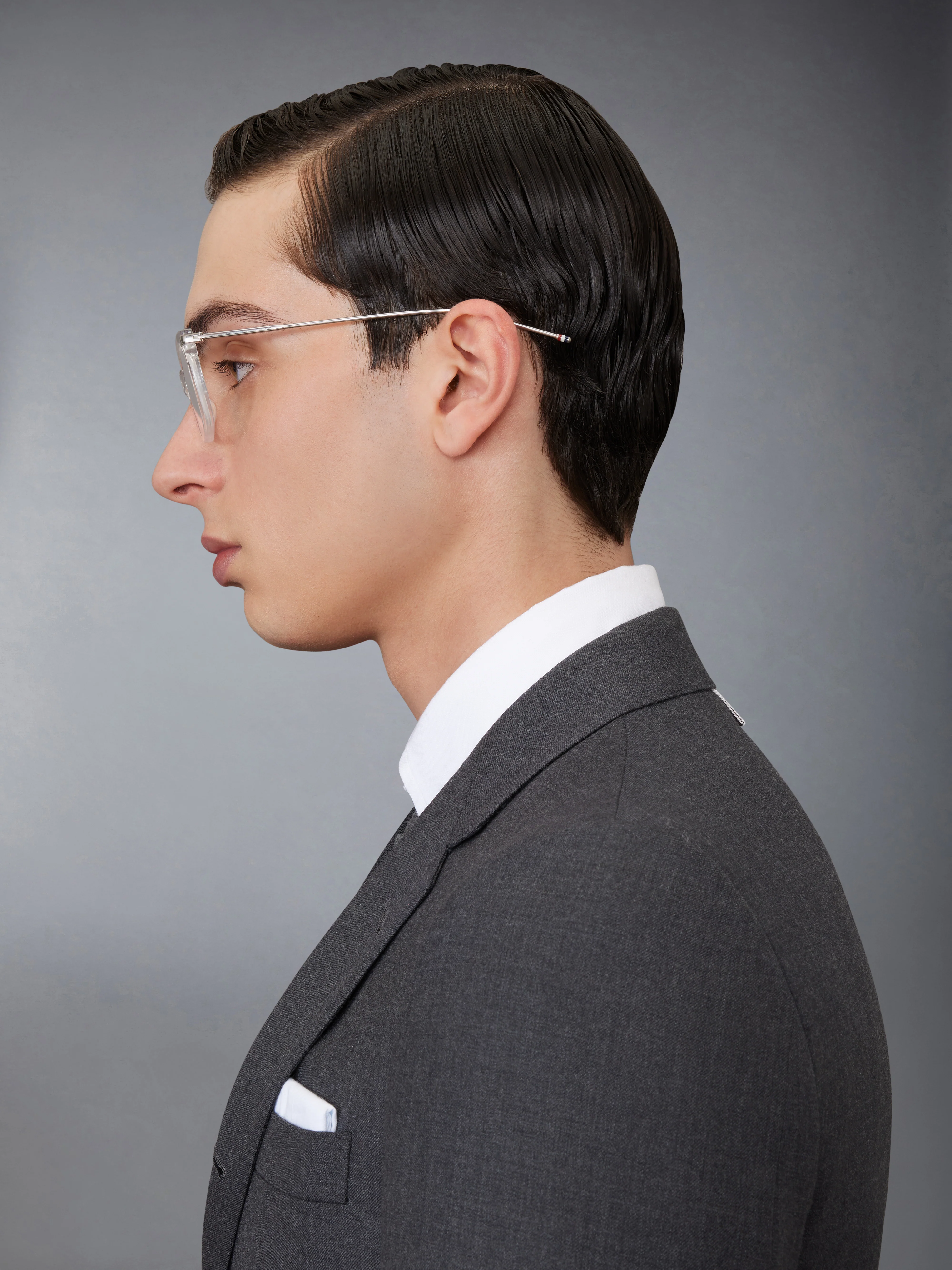 ACETATE AND TITANIUM RECTANGULAR EYEGLASSES - Image 5