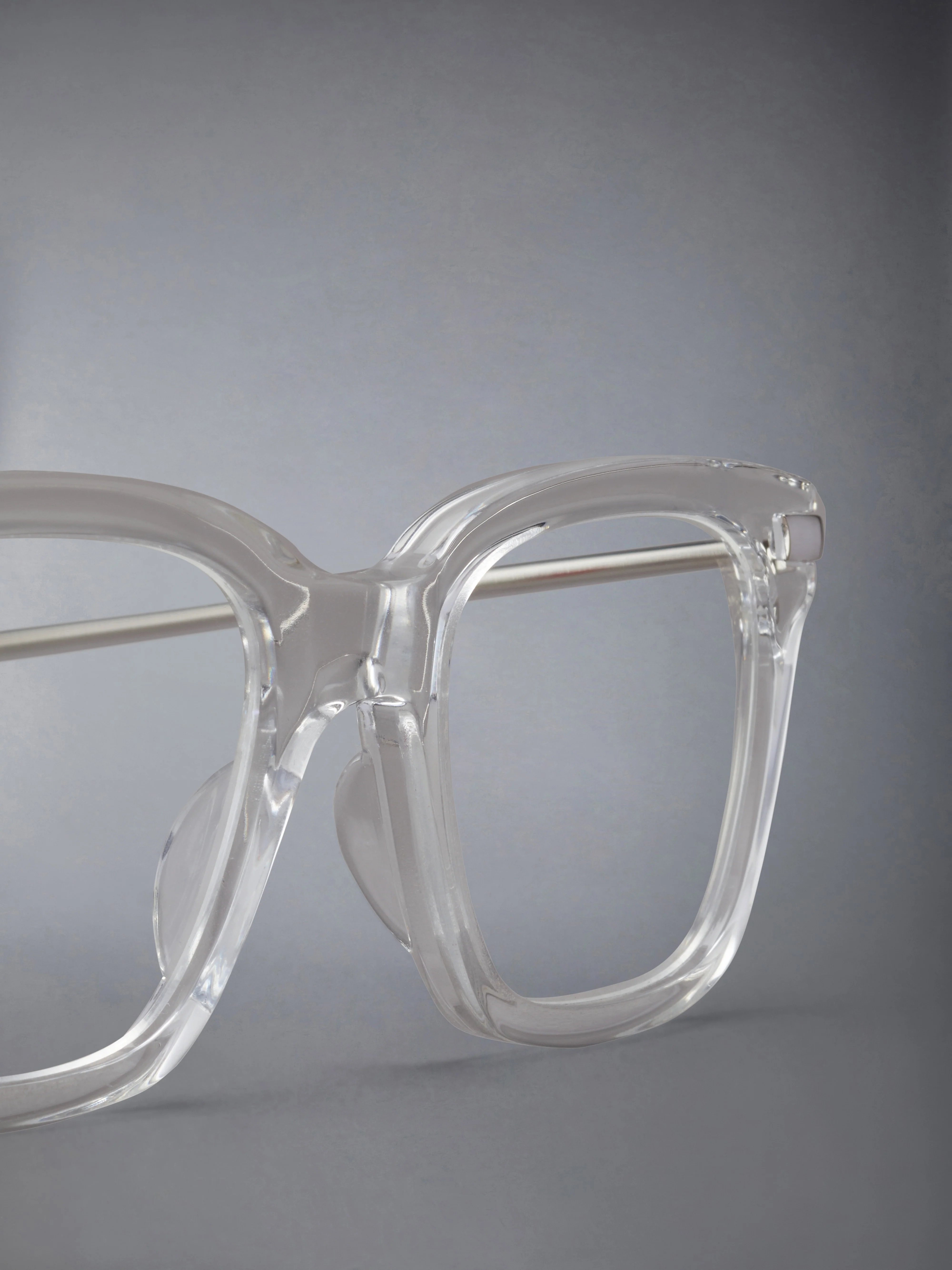 ACETATE AND TITANIUM RECTANGULAR EYEGLASSES - Image 7