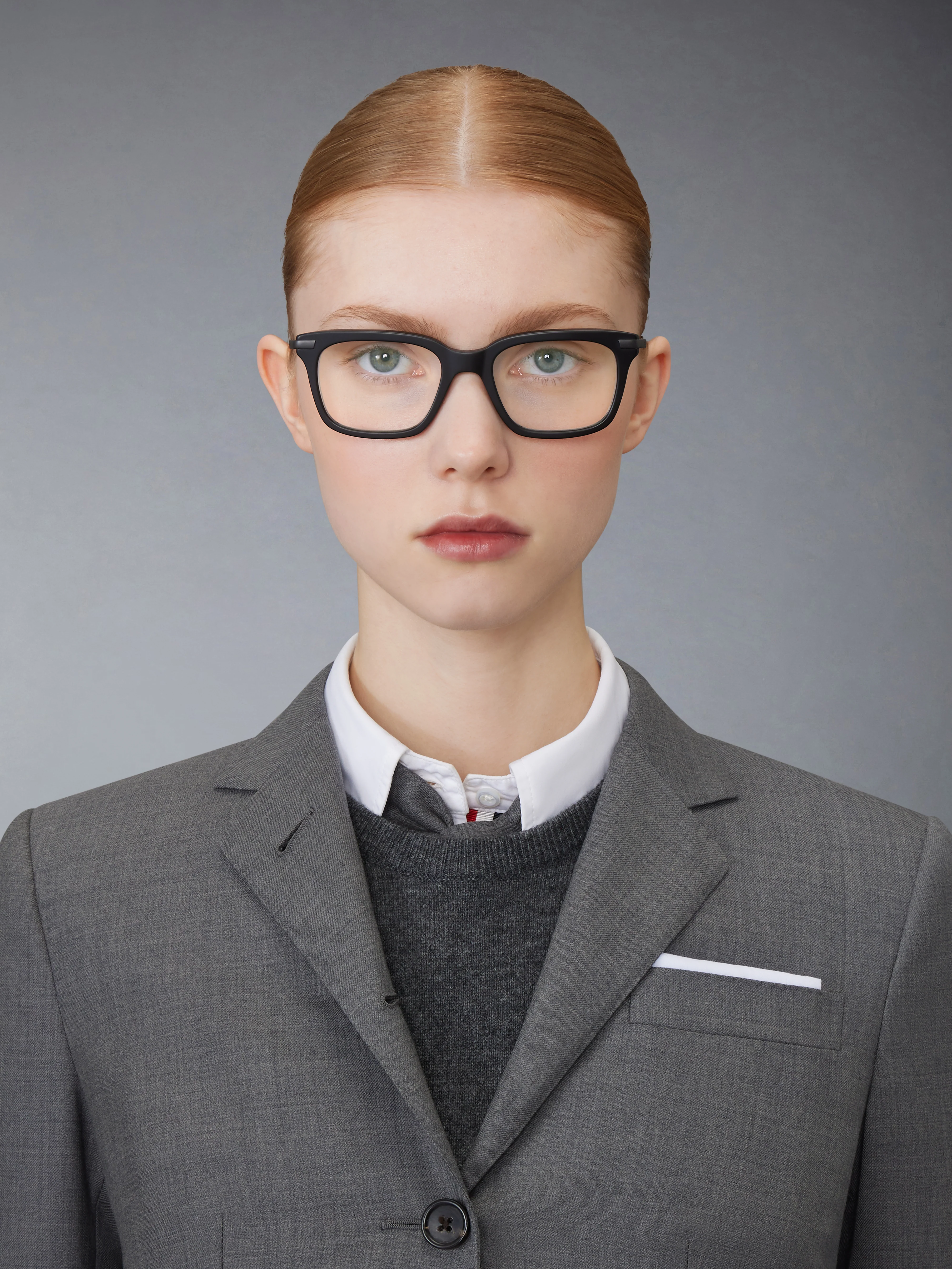 ACETATE AND TITANIUM RECTANGULAR EYEGLASSES - Image 2