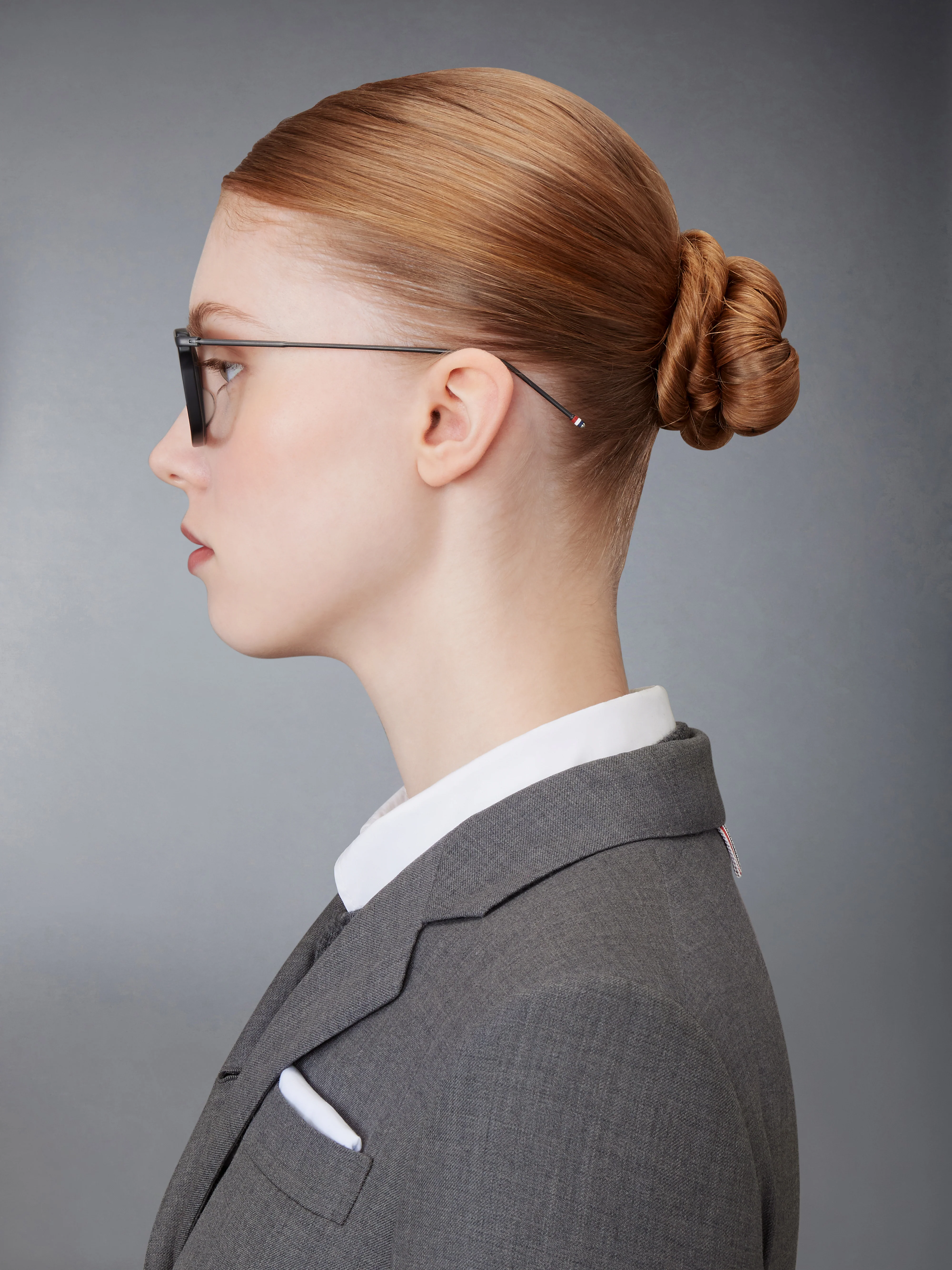 ACETATE AND TITANIUM RECTANGULAR EYEGLASSES - Image 4
