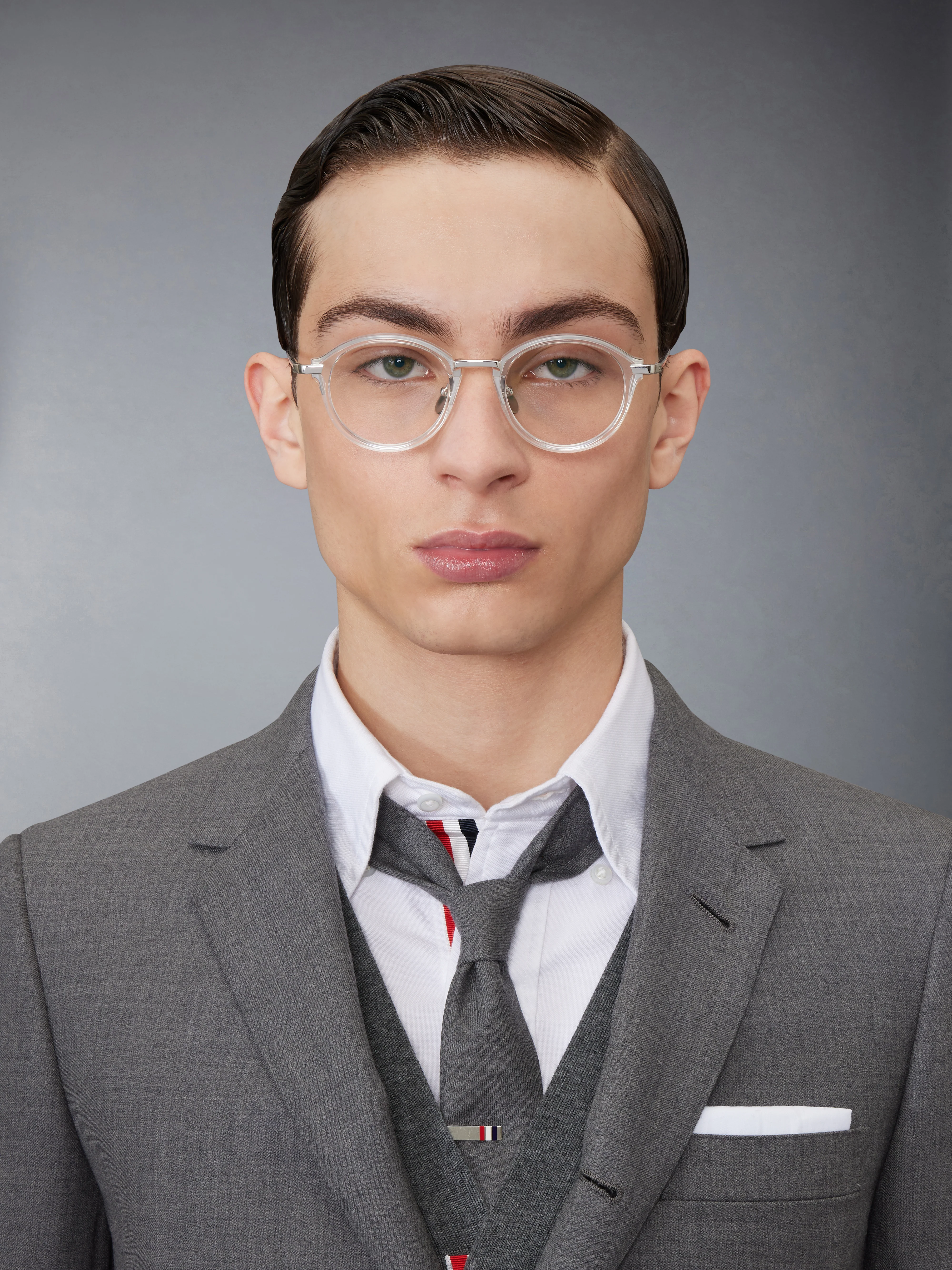 ACETATE AND TITANIUM ROUND EYEGLASSES - Image 3