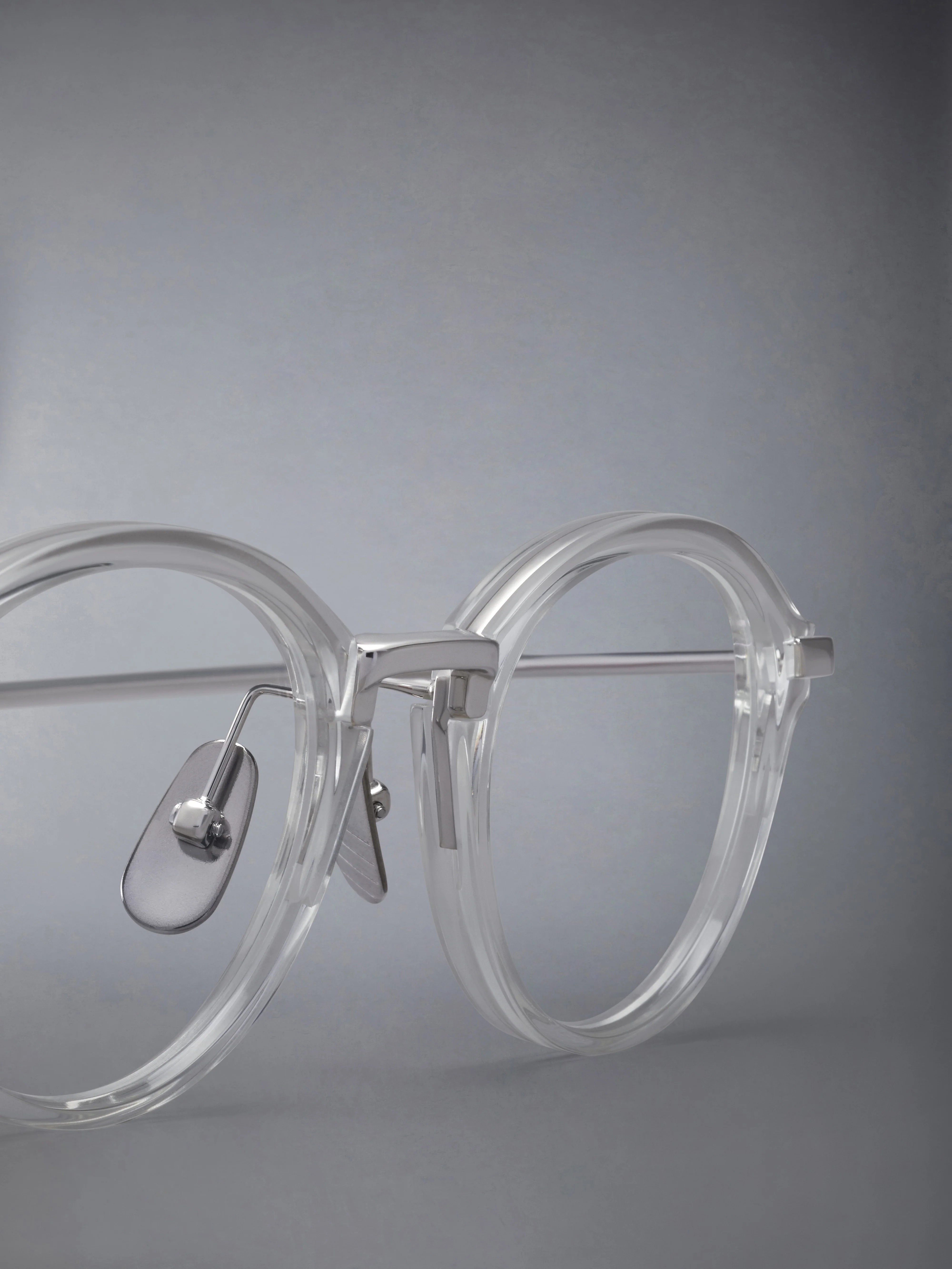 ACETATE AND TITANIUM ROUND EYEGLASSES - Image 7
