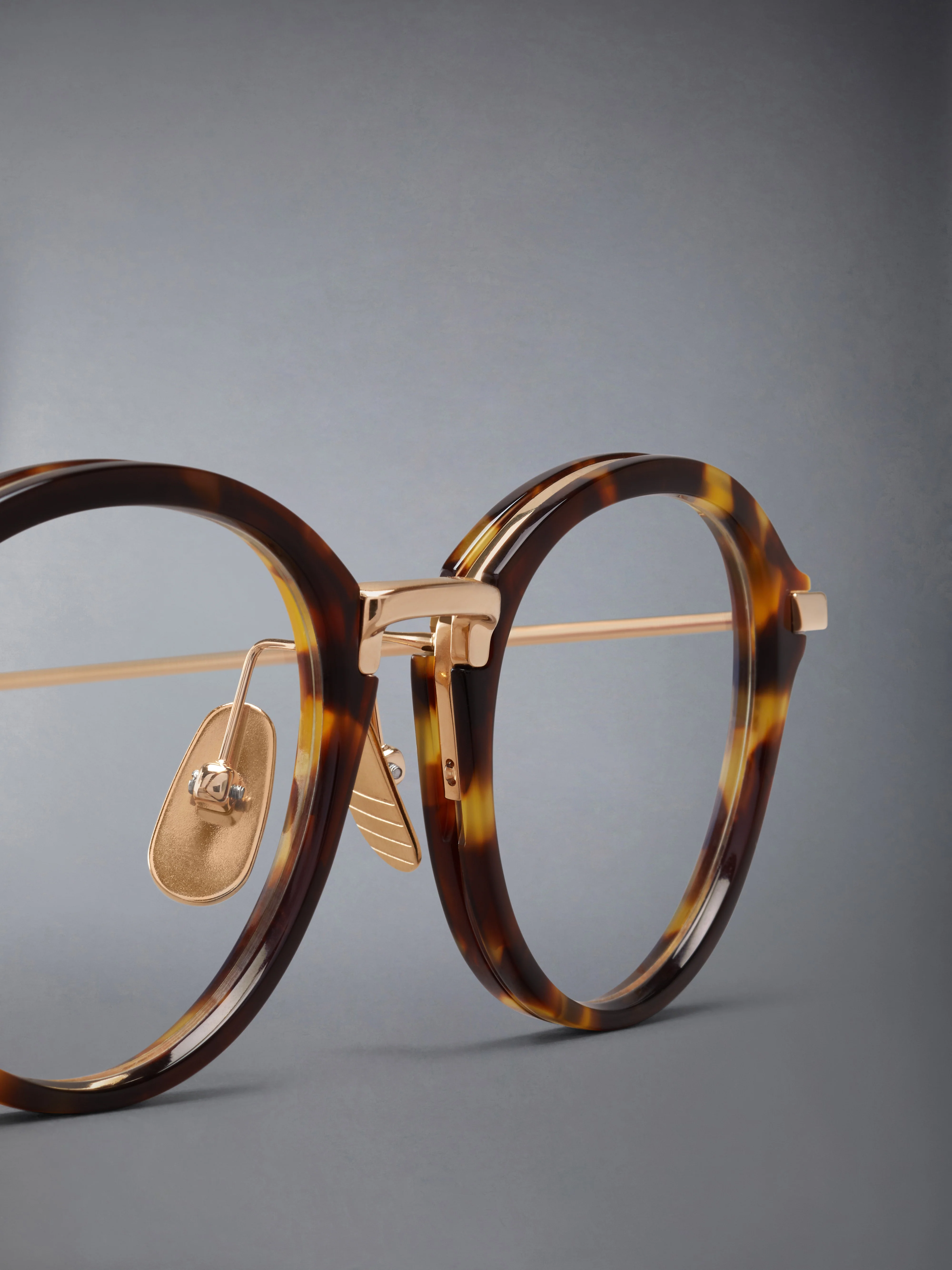 ACETATE AND TITANIUM ROUND EYEGLASSES - Image 7