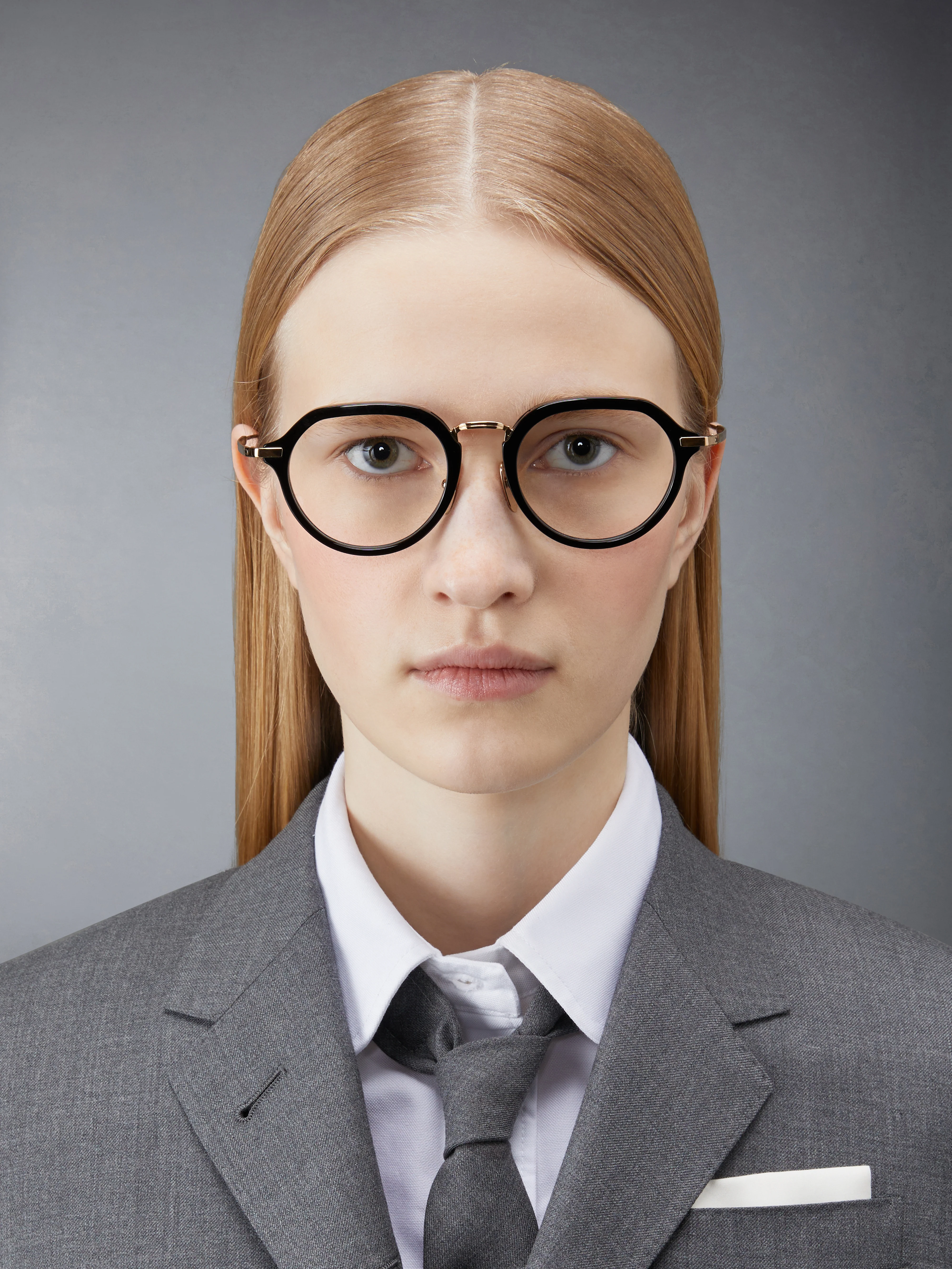 ACETATE AND TITANIUM ROUND EYEGLASSES - Image 2