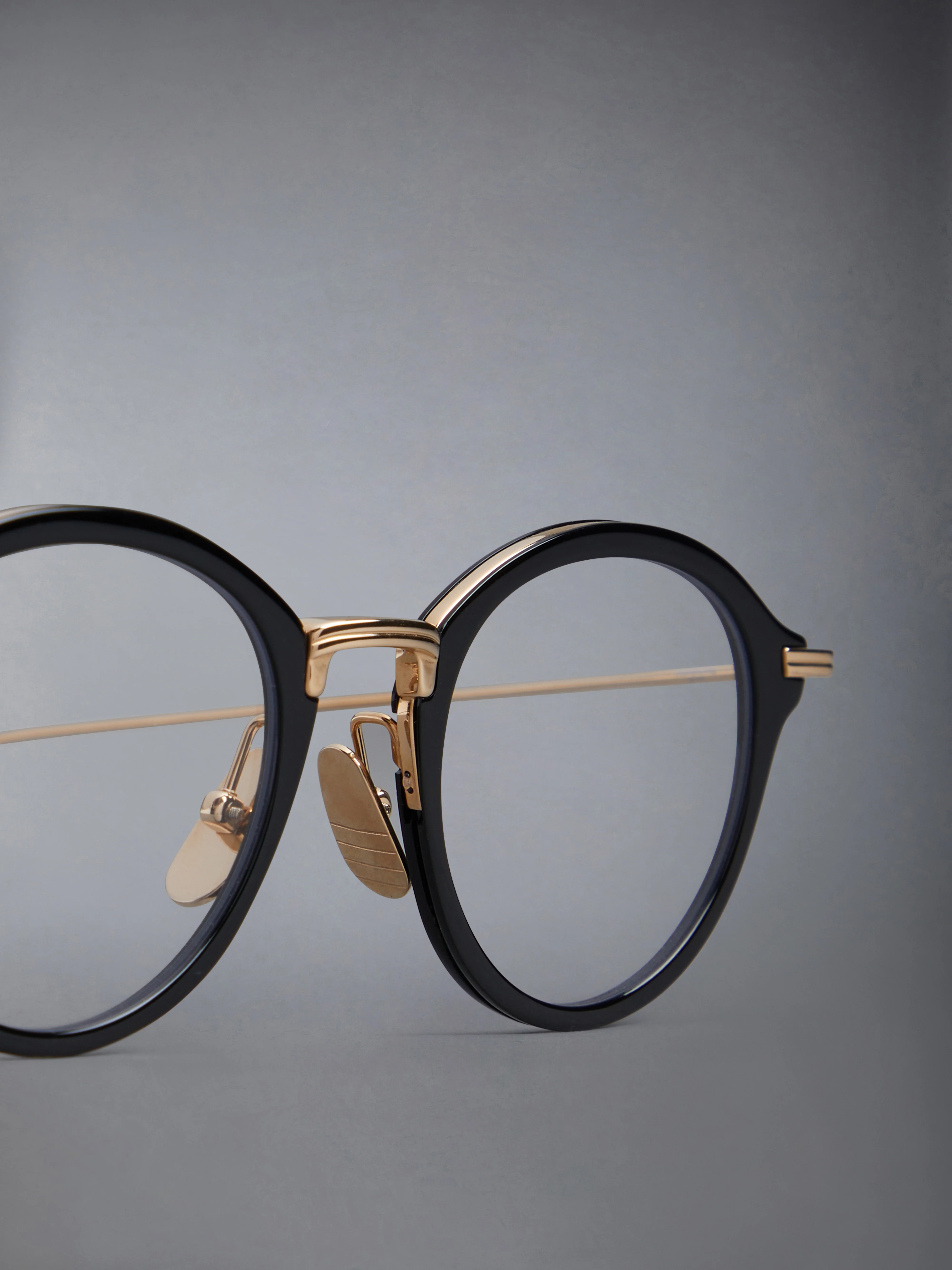 ACETATE AND TITANIUM ROUND EYEGLASSES - Image 5