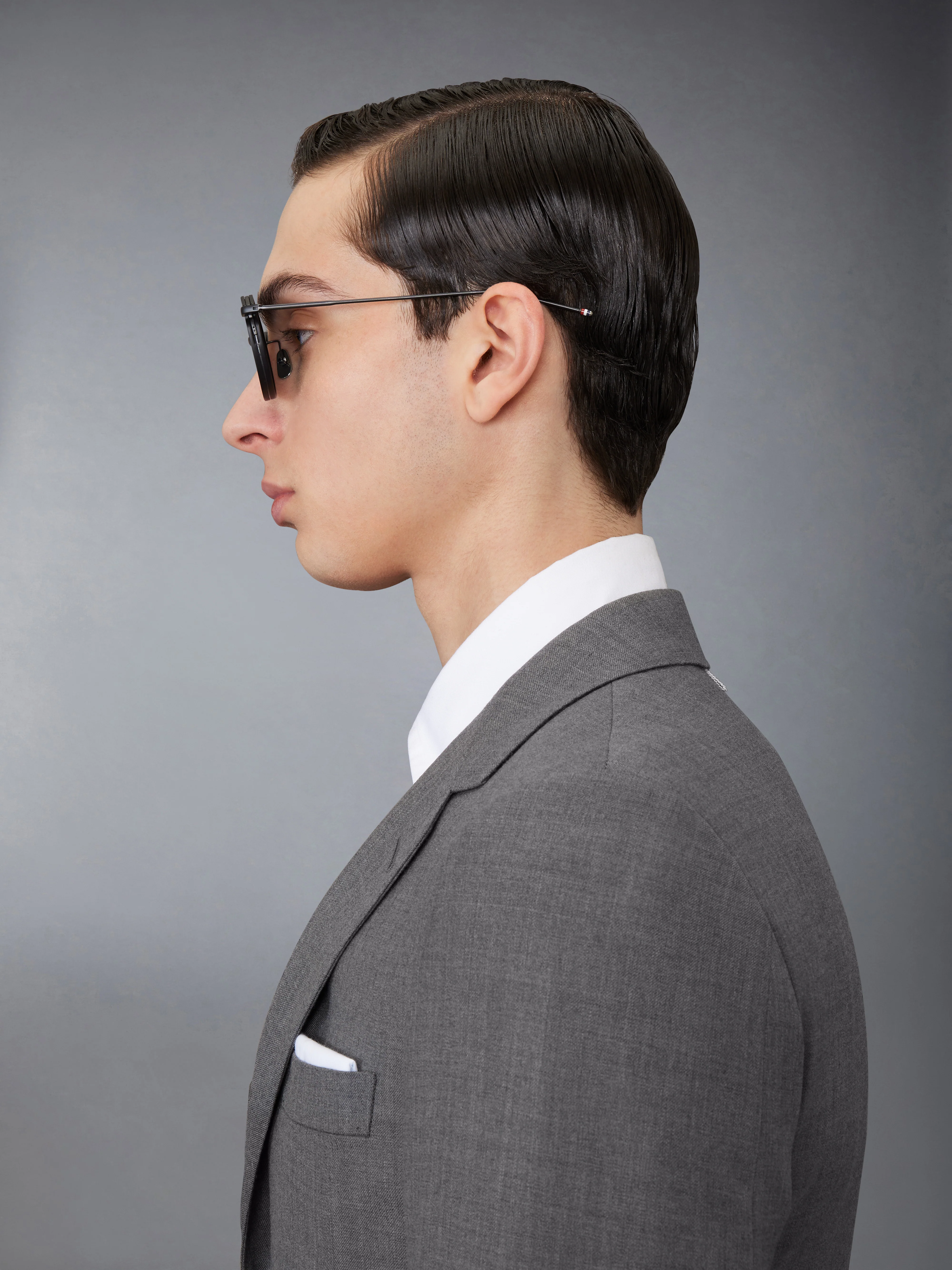 ACETATE AND TITANIUM ROUND SUNGLASSES - Image 5