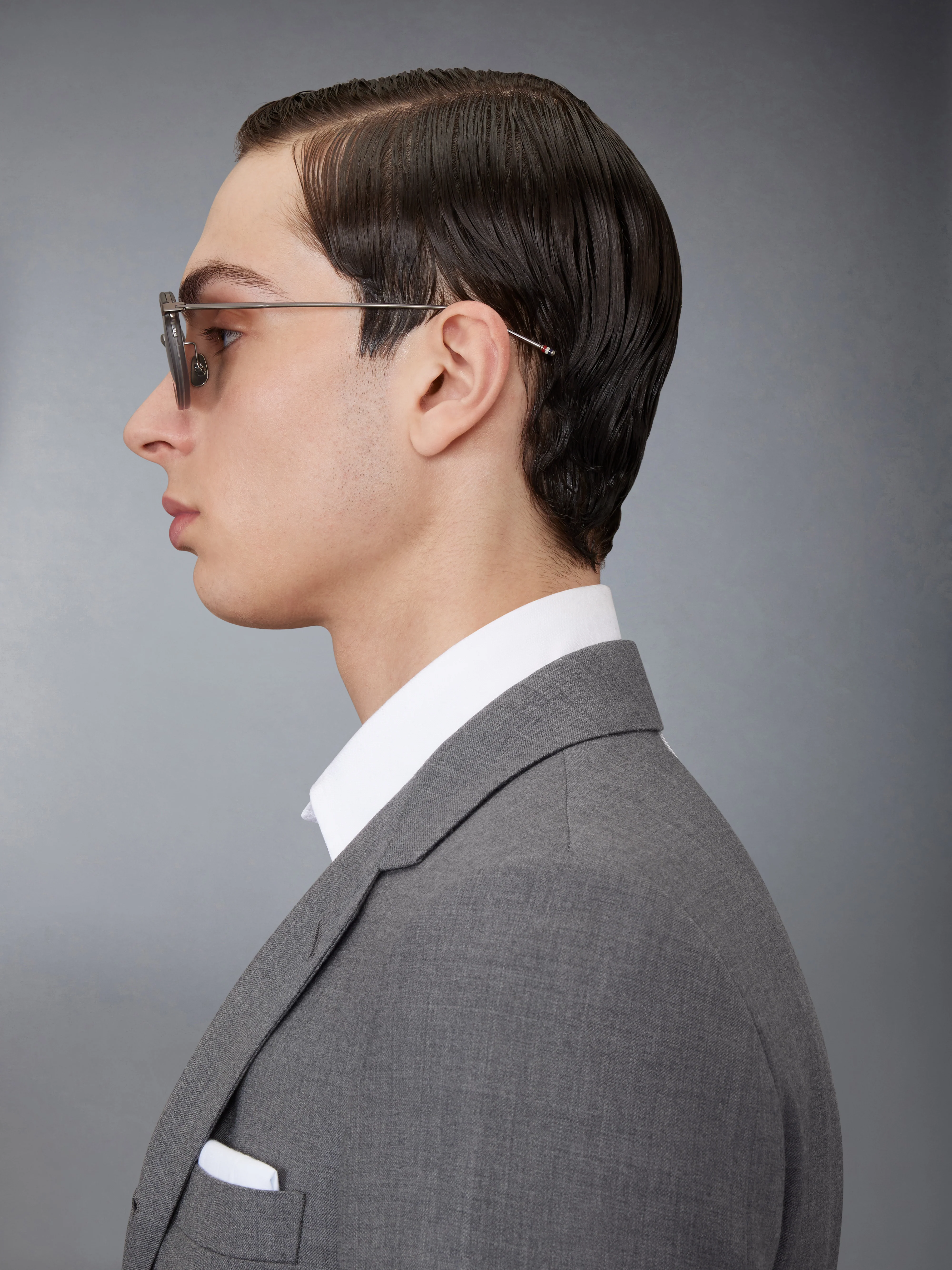 ACETATE AND TITANIUM ROUND SUNGLASSES - Image 5