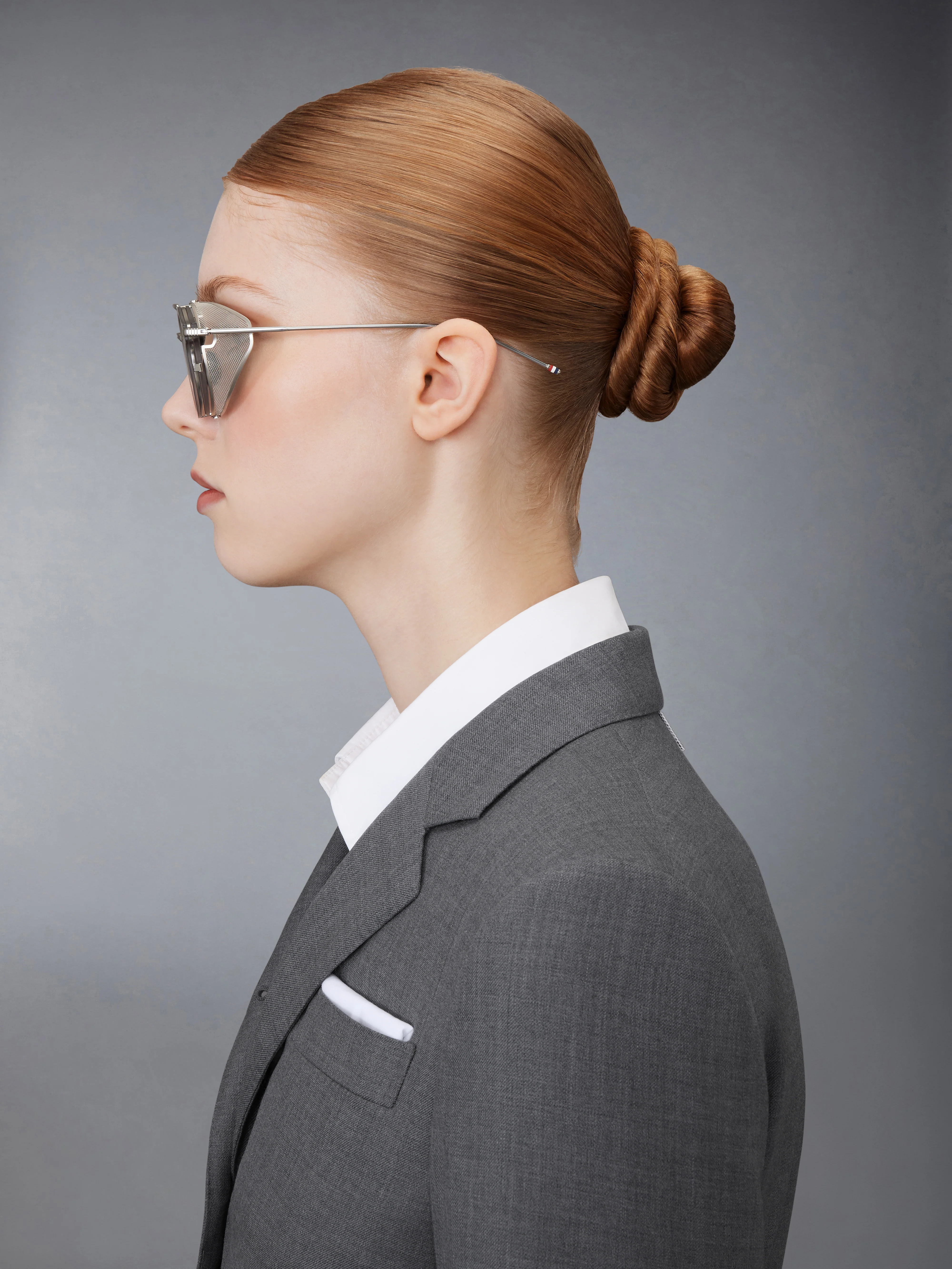 ACETATE AND TITANIUM ROUND SUNGLASSES - Image 4