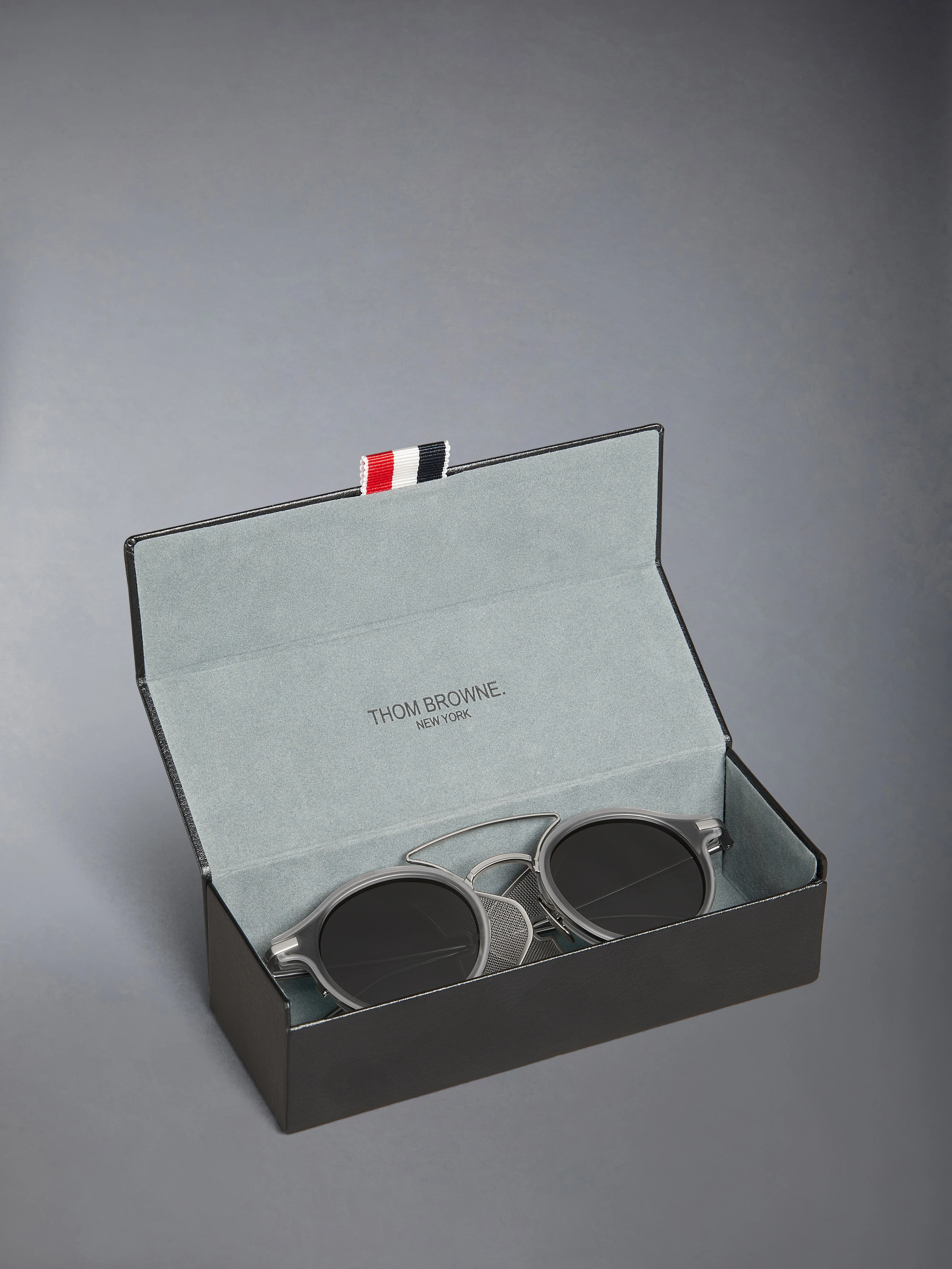 ACETATE AND TITANIUM ROUND SUNGLASSES - Image 8