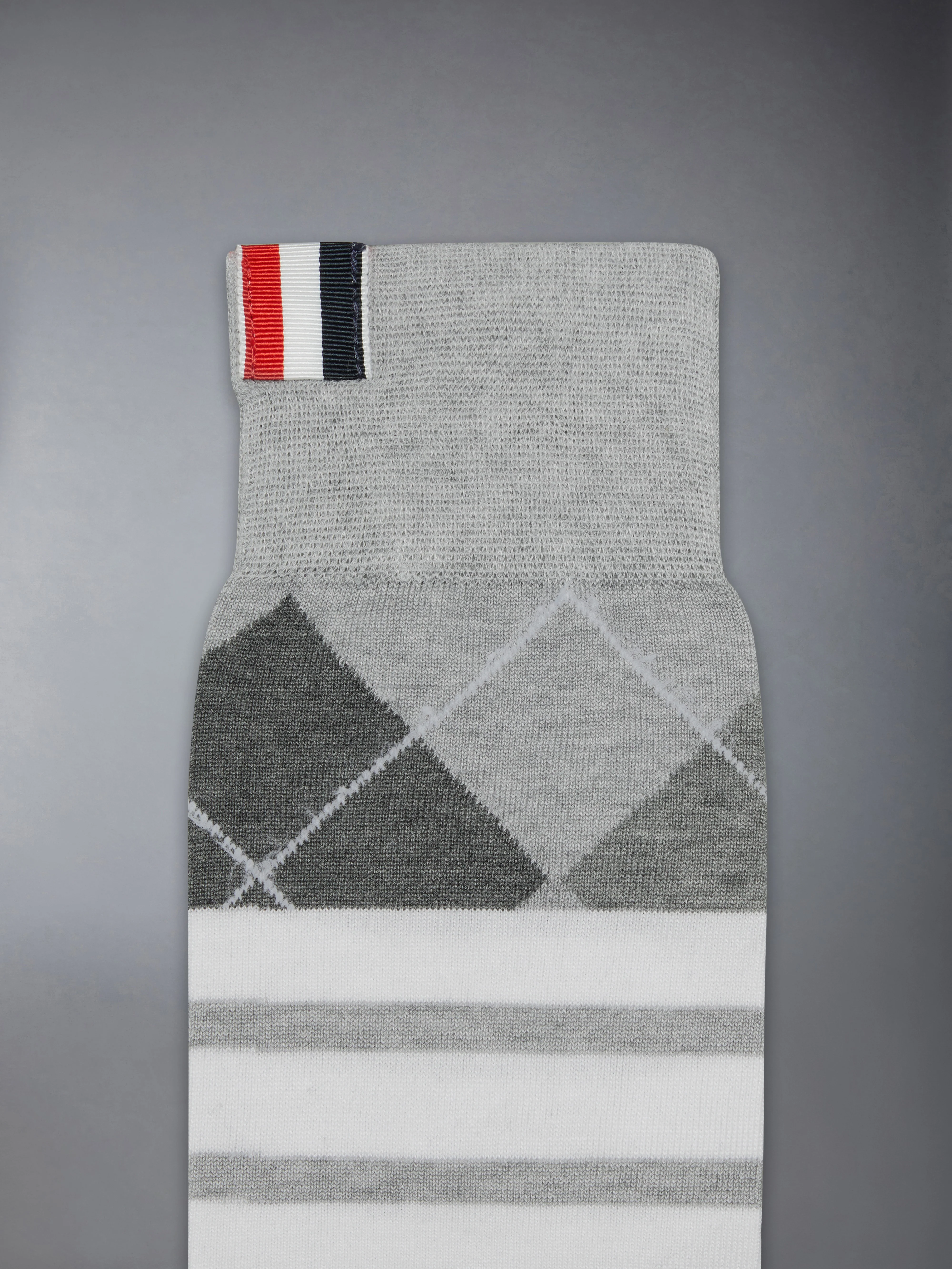 ARGYLE 4-BAR OVER THE CALF SOCKS - Image 2