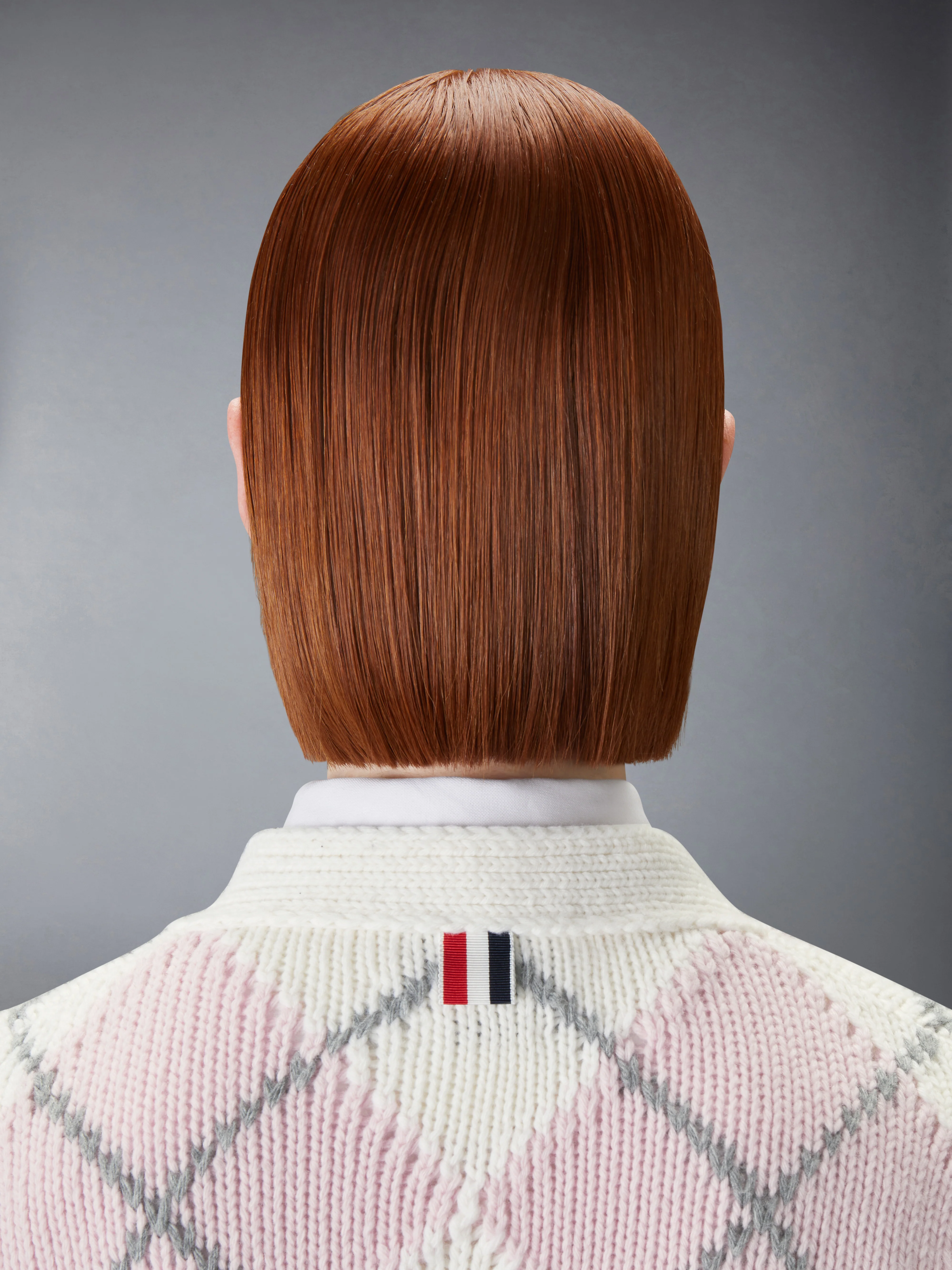 ARGYLE INTARSIA MERINO WOOL SHRUNKEN CARDIGAN - Image 5