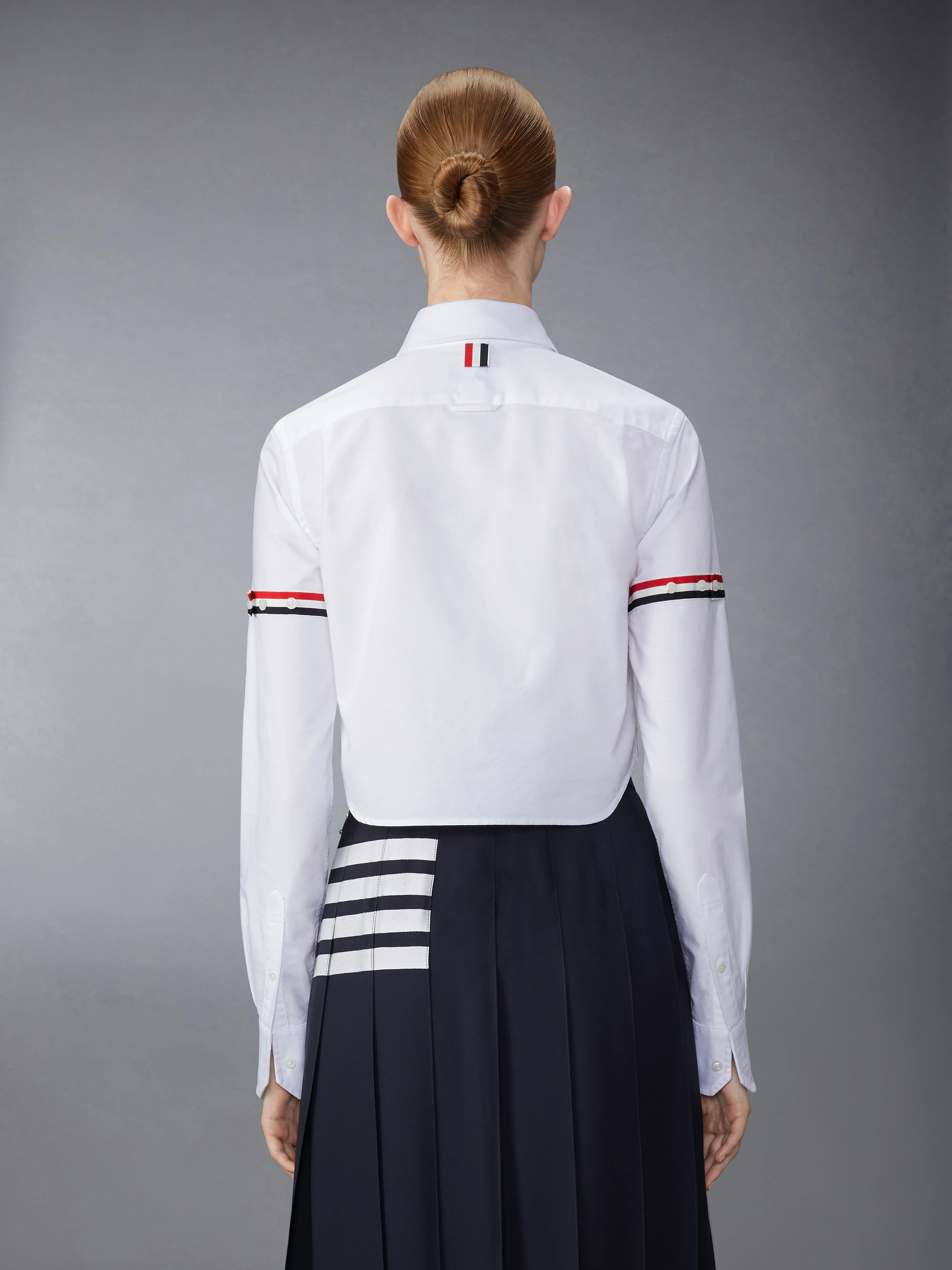 ARMBAND CROPPED OXFORD SHIRT - Image 3