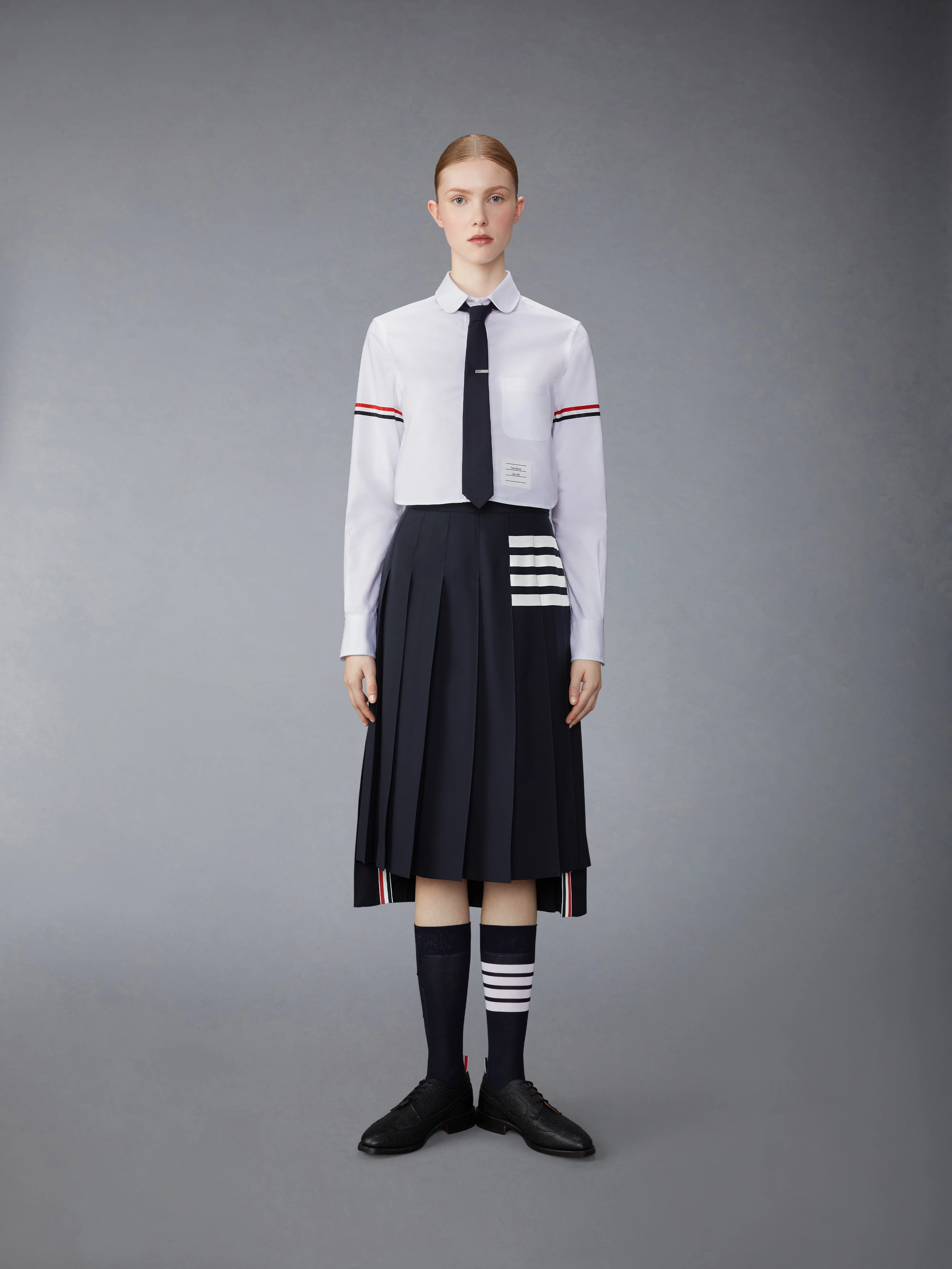 ARMBAND CROPPED OXFORD SHIRT - Image 4