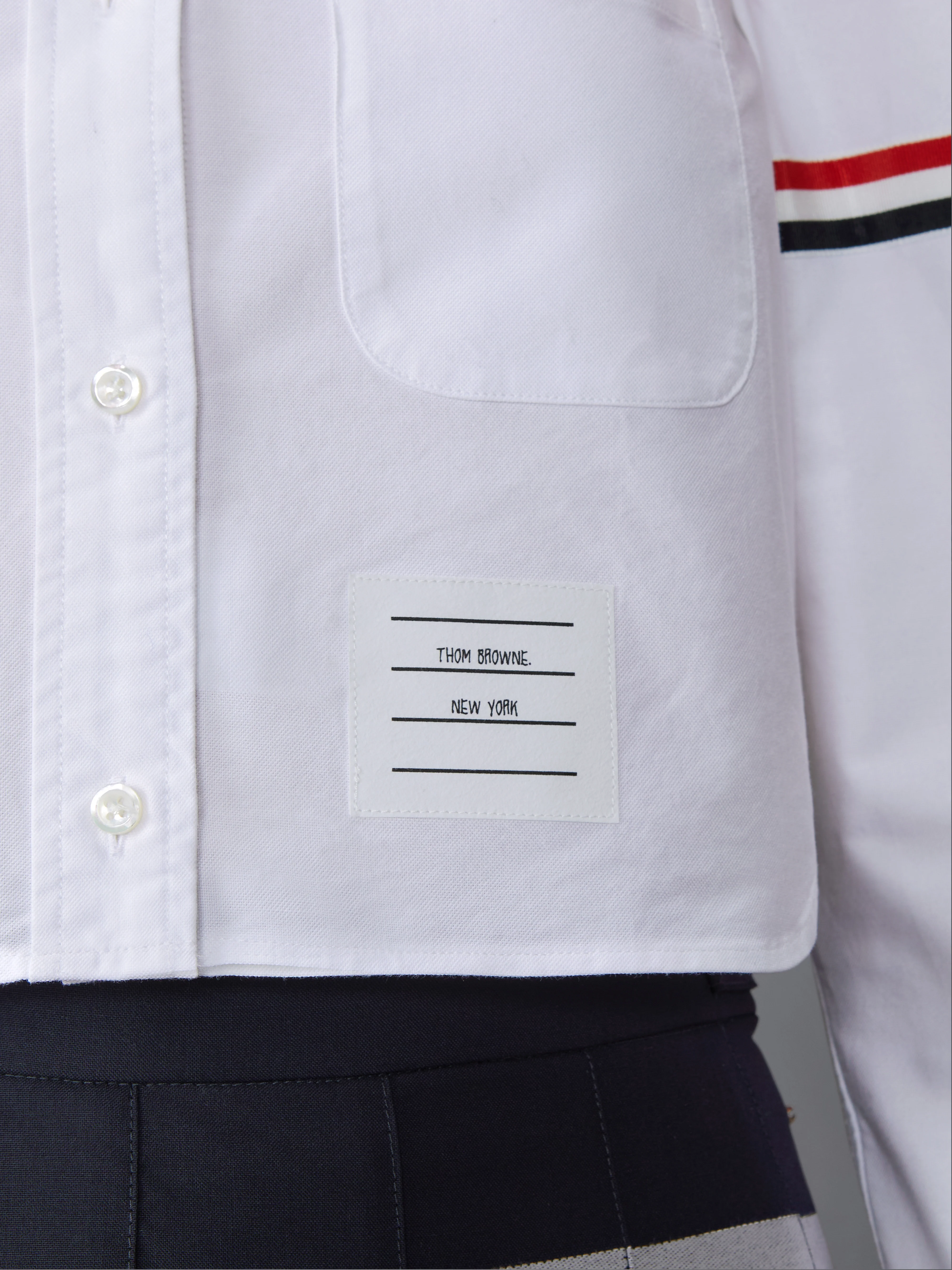 ARMBAND CROPPED OXFORD SHIRT - Image 5