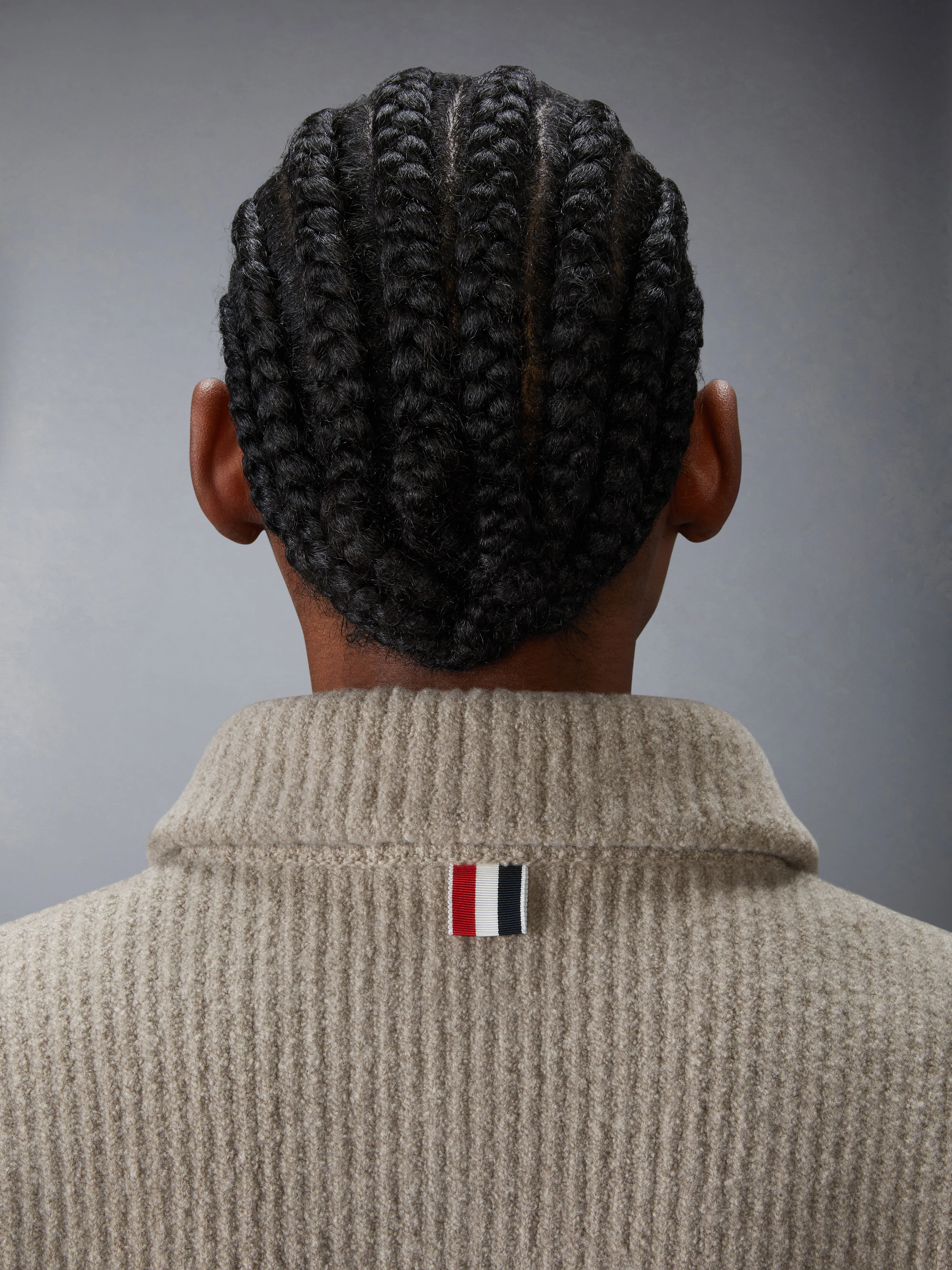 BOILED MERINO WOOL 4-BAR BOMBER JACKET - Image 4