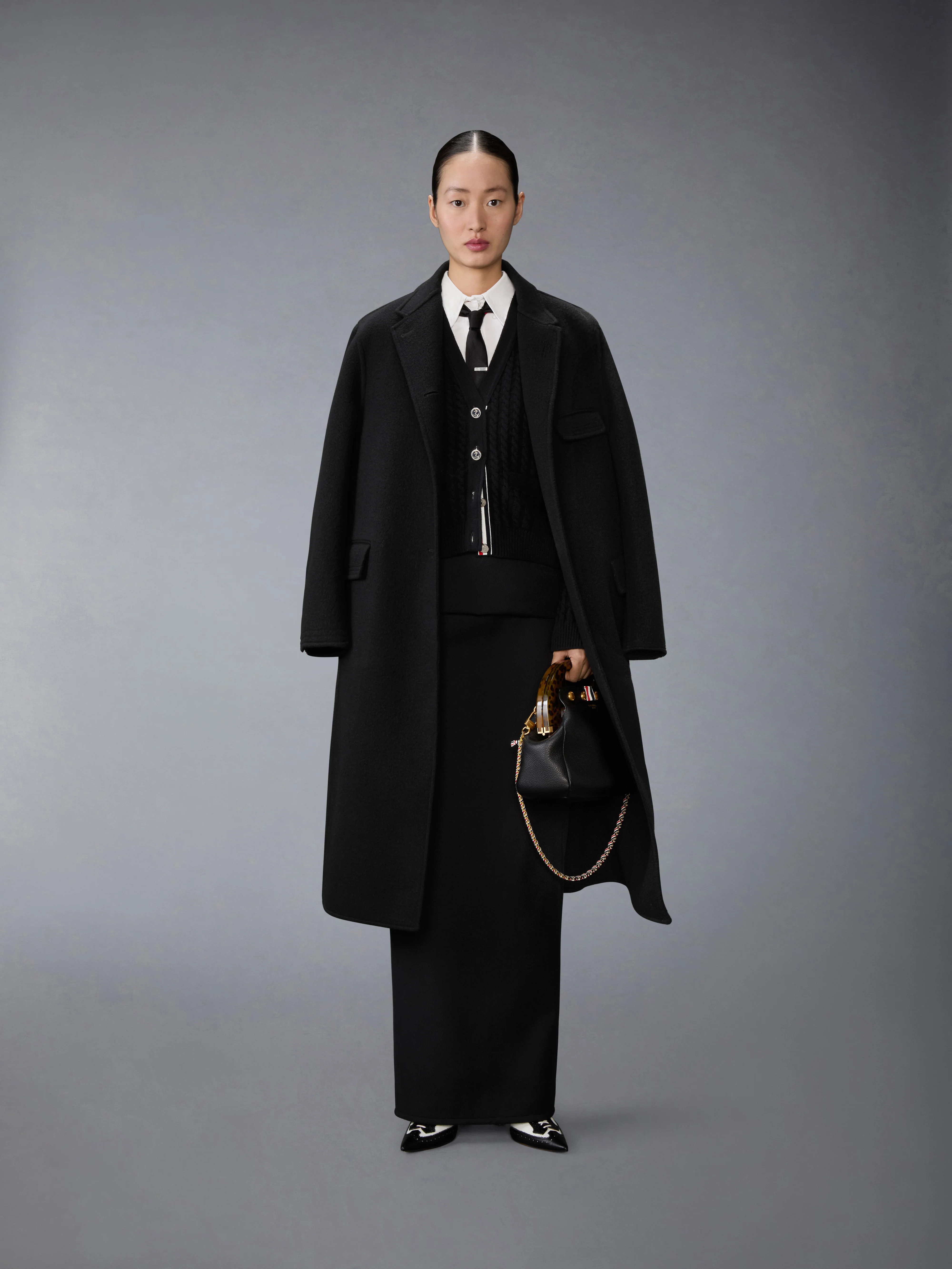 BOILED WOOL CASHMERE CHESTERFIELD COAT - Image 6