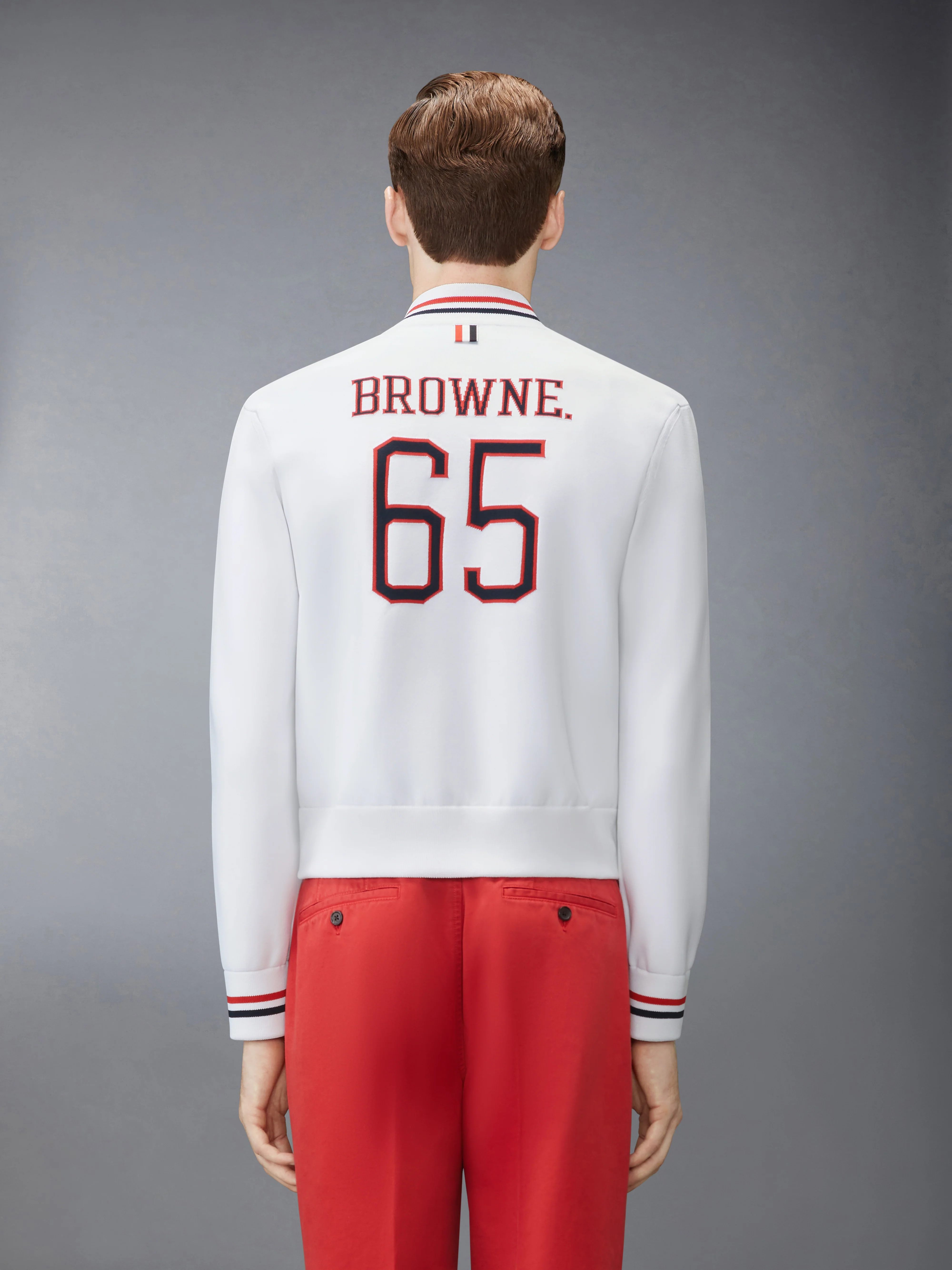 BROWNE 65 INTARSIA BOMBER JACKET - Image 2