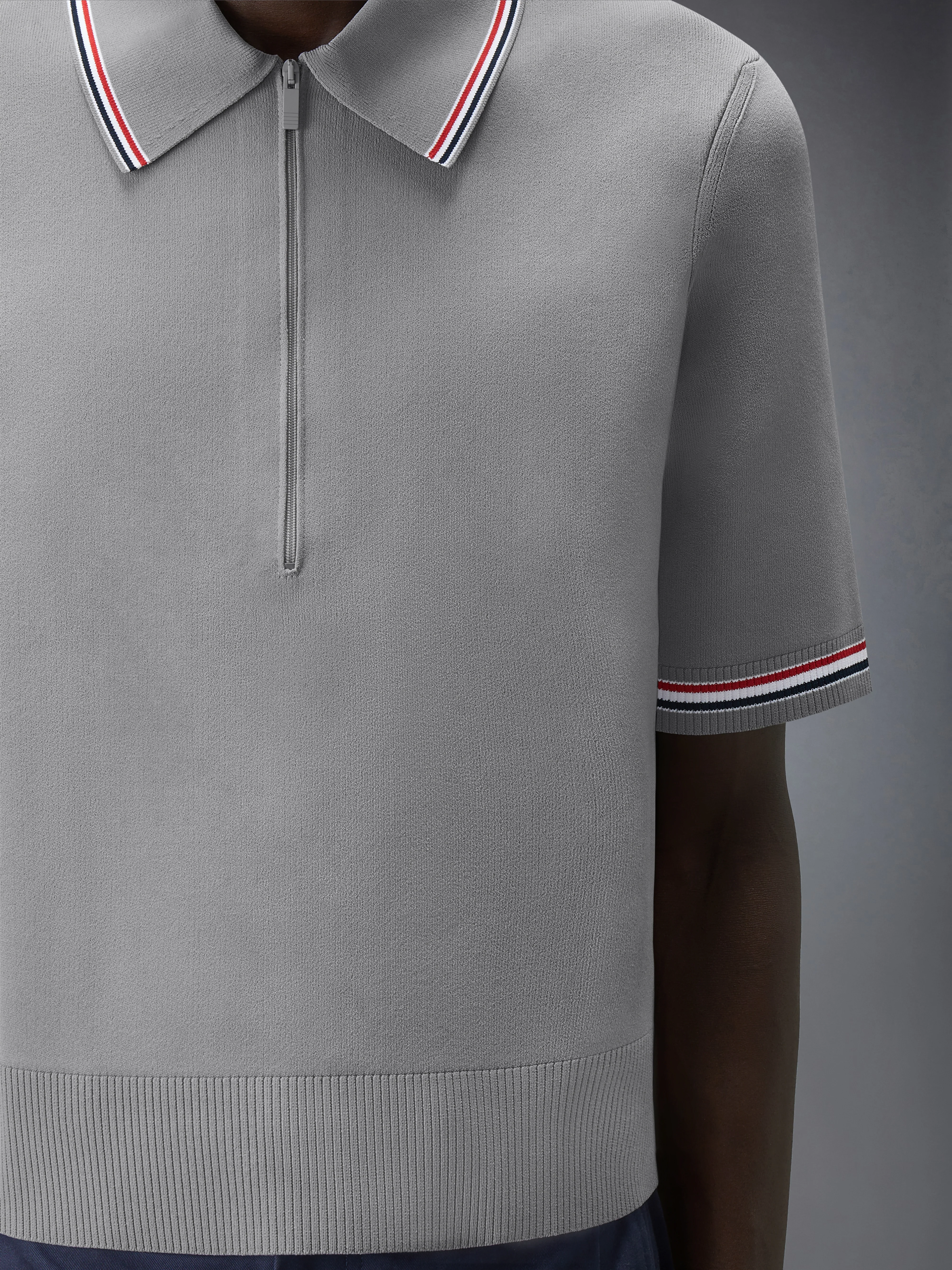 BROWNE 65 INTARSIA ZIP POLO - Image 6