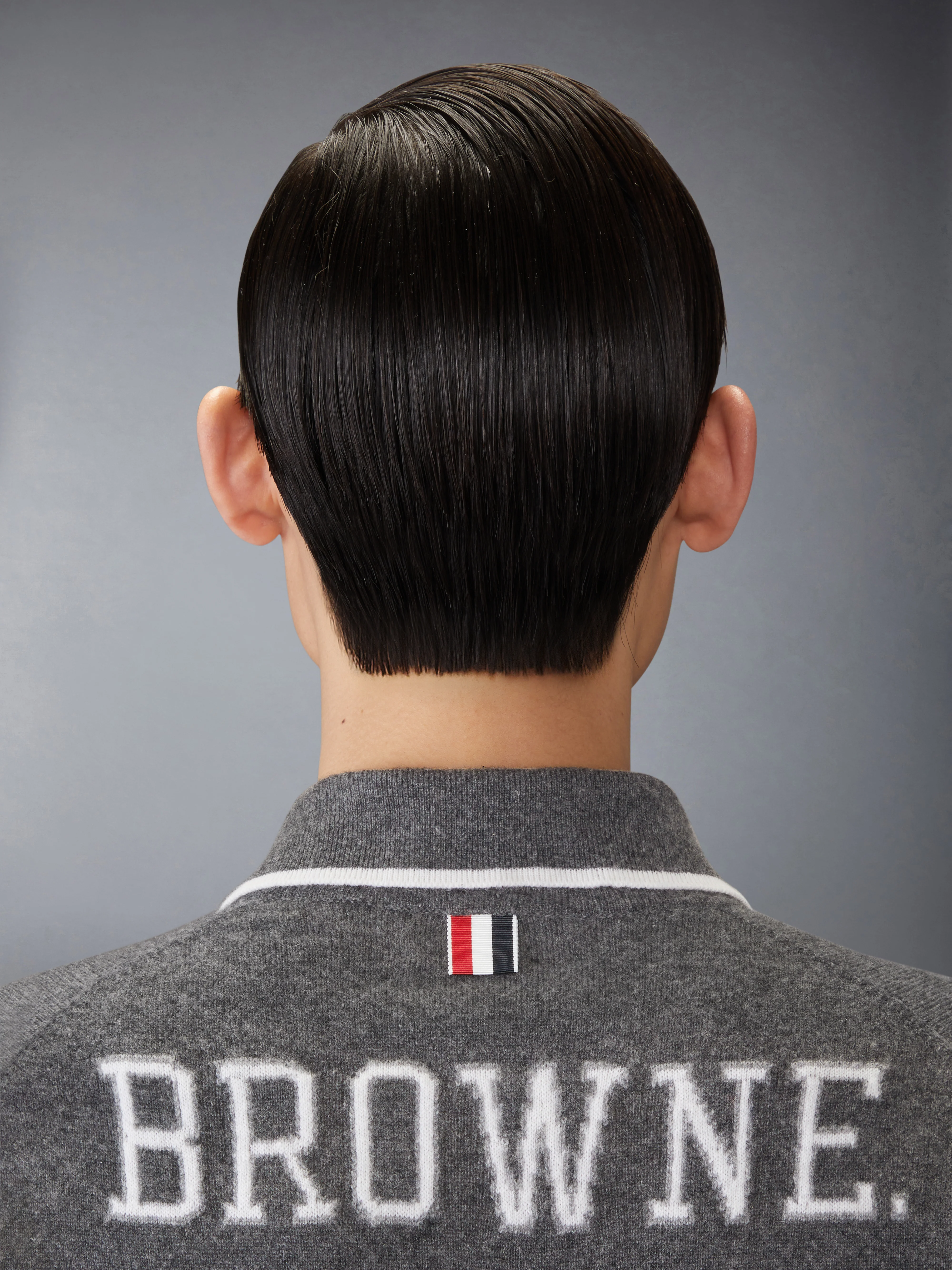 BROWNE 65 JERSEY INTARSIA CASHMERE LONG SLEEVE POLO - Image 5