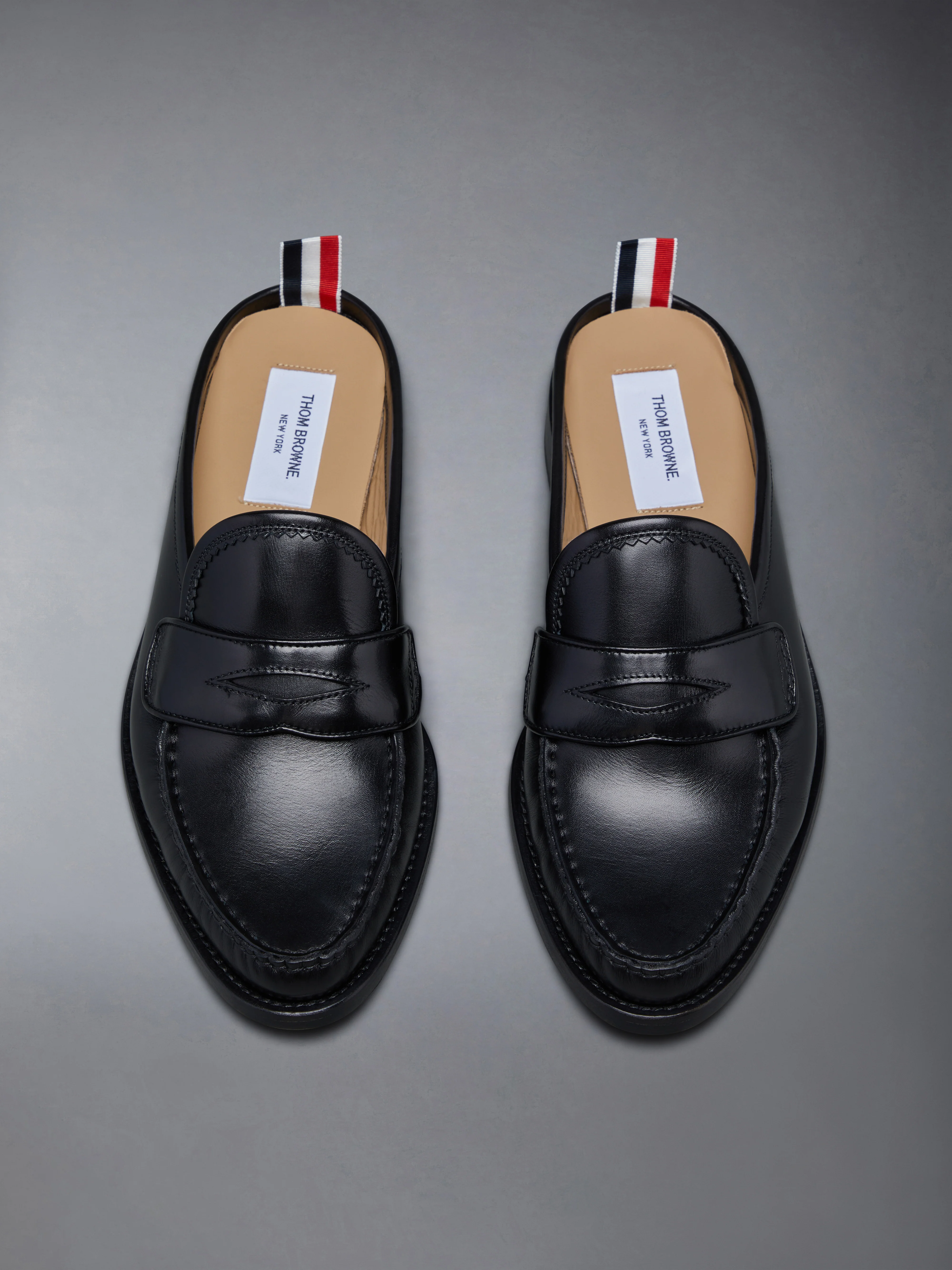 CALF LEATHER SOLE PLEATED PENNY LOAFER - Image 5