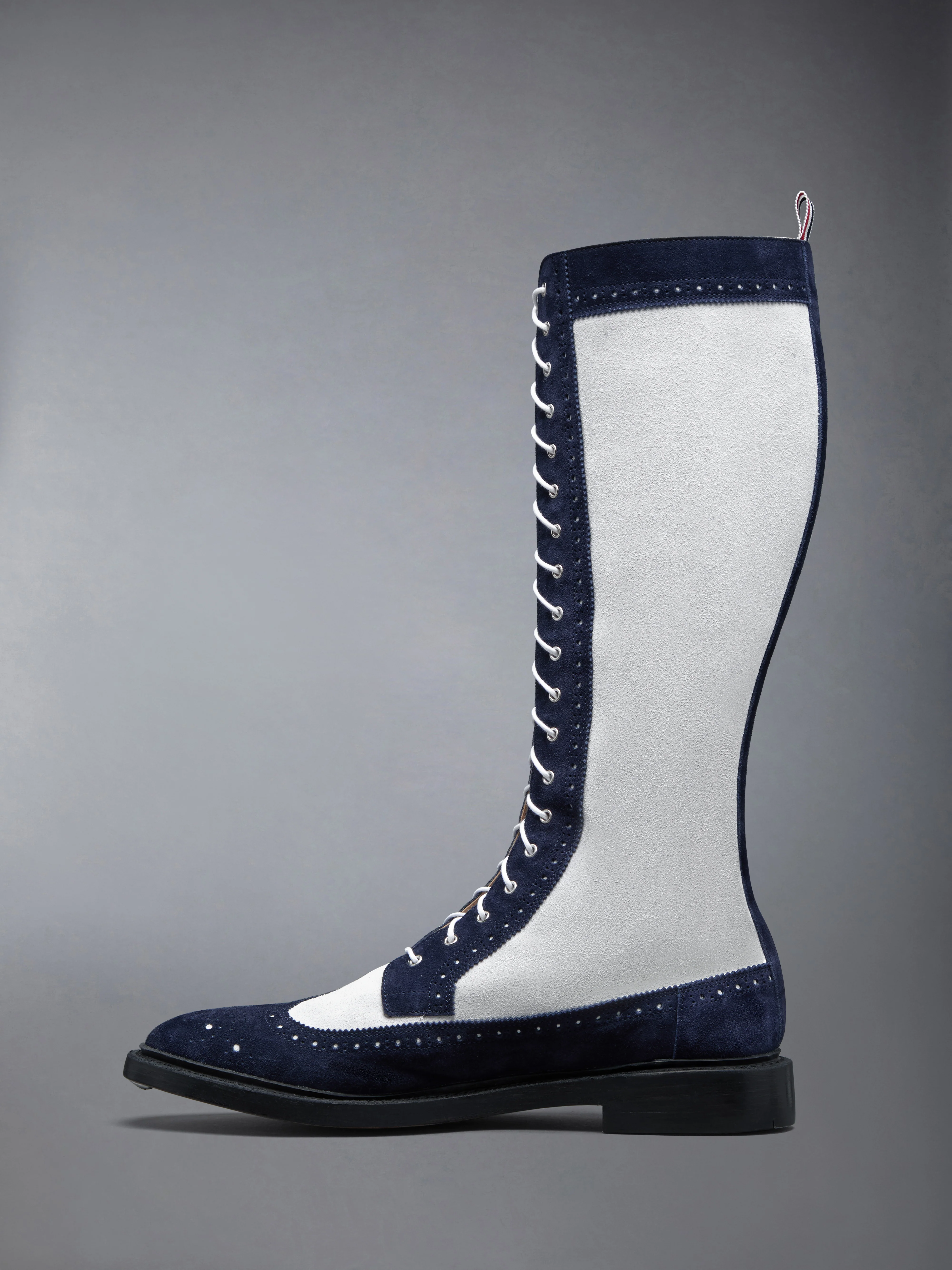 CALF SUEDE KNEE HIGH LONGWING BOOT - Image 3