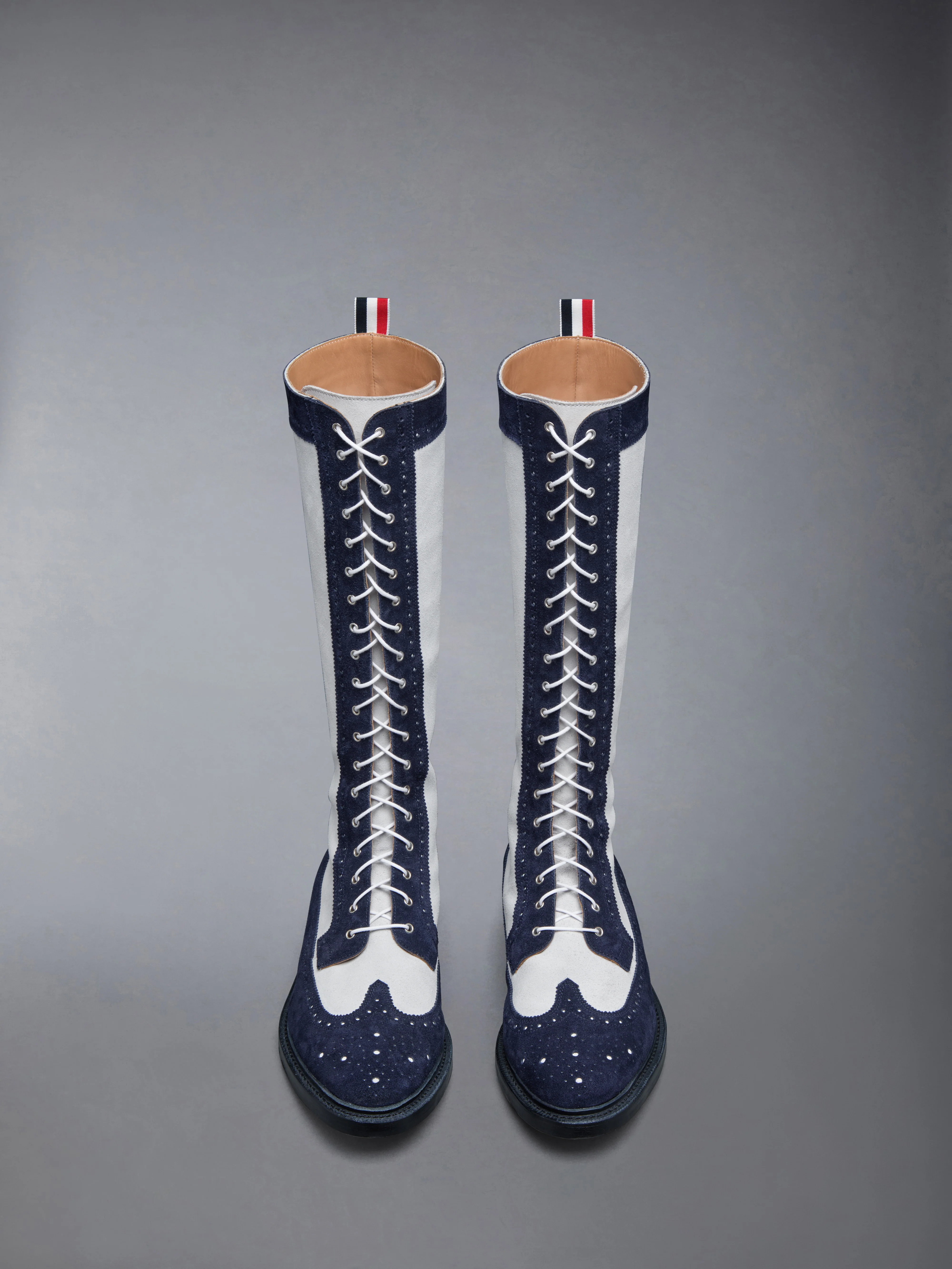 CALF SUEDE KNEE HIGH LONGWING BOOT - Image 5