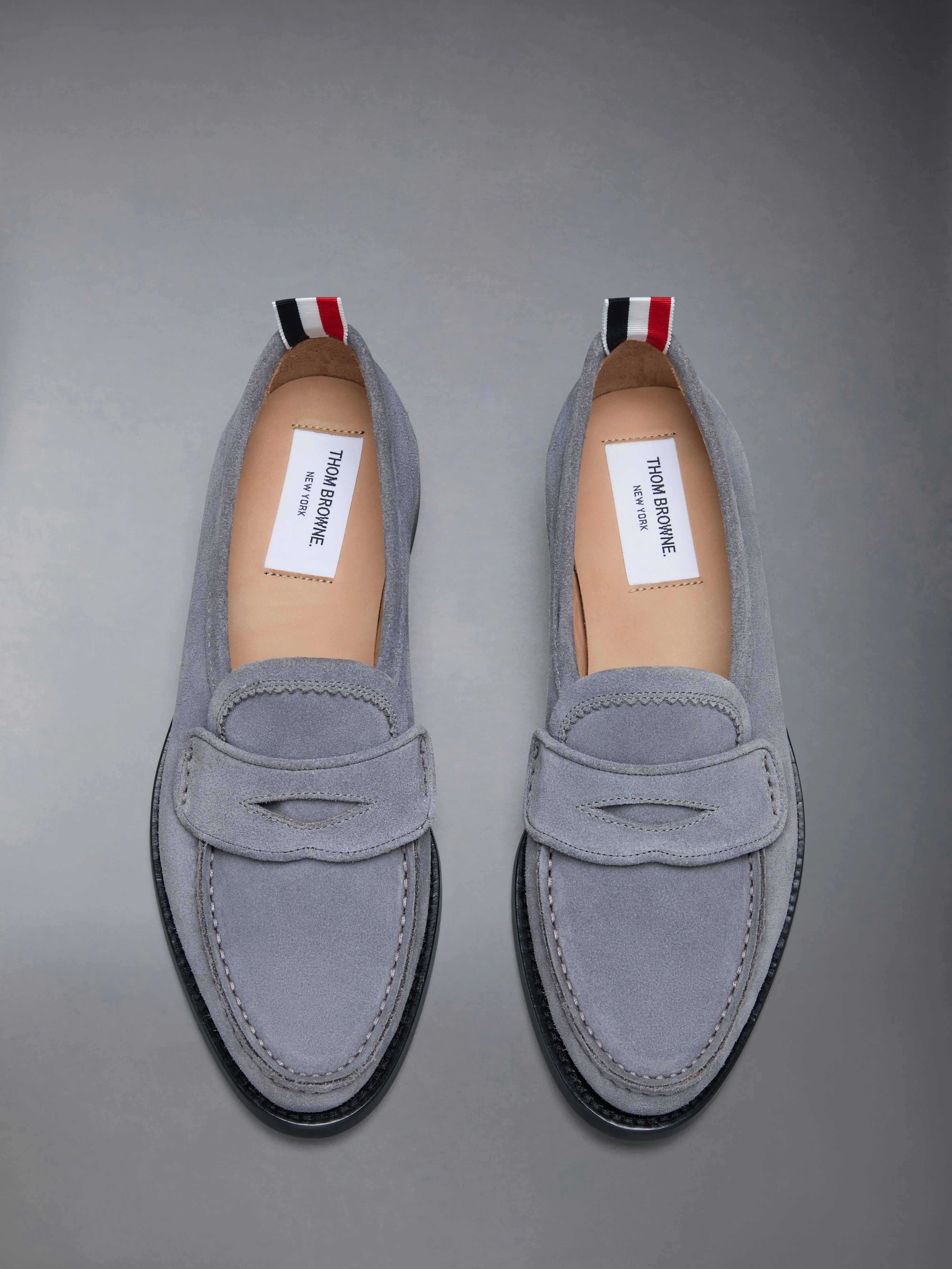 CALF SUEDE PLEATED VARSITY LOAFER - Image 5