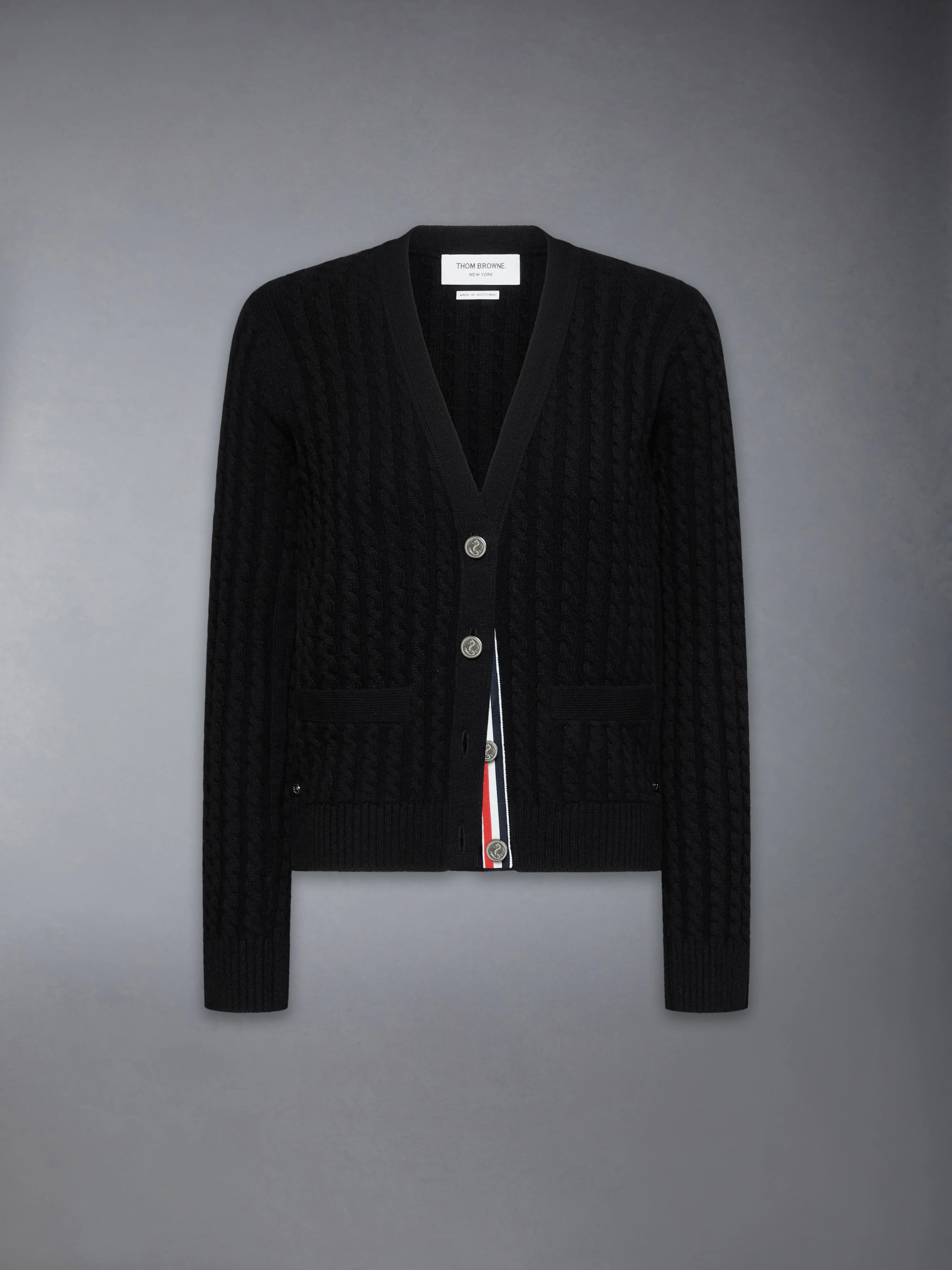 CASHMERE BABY CABLE STITCH CARDIGAN - Image 6