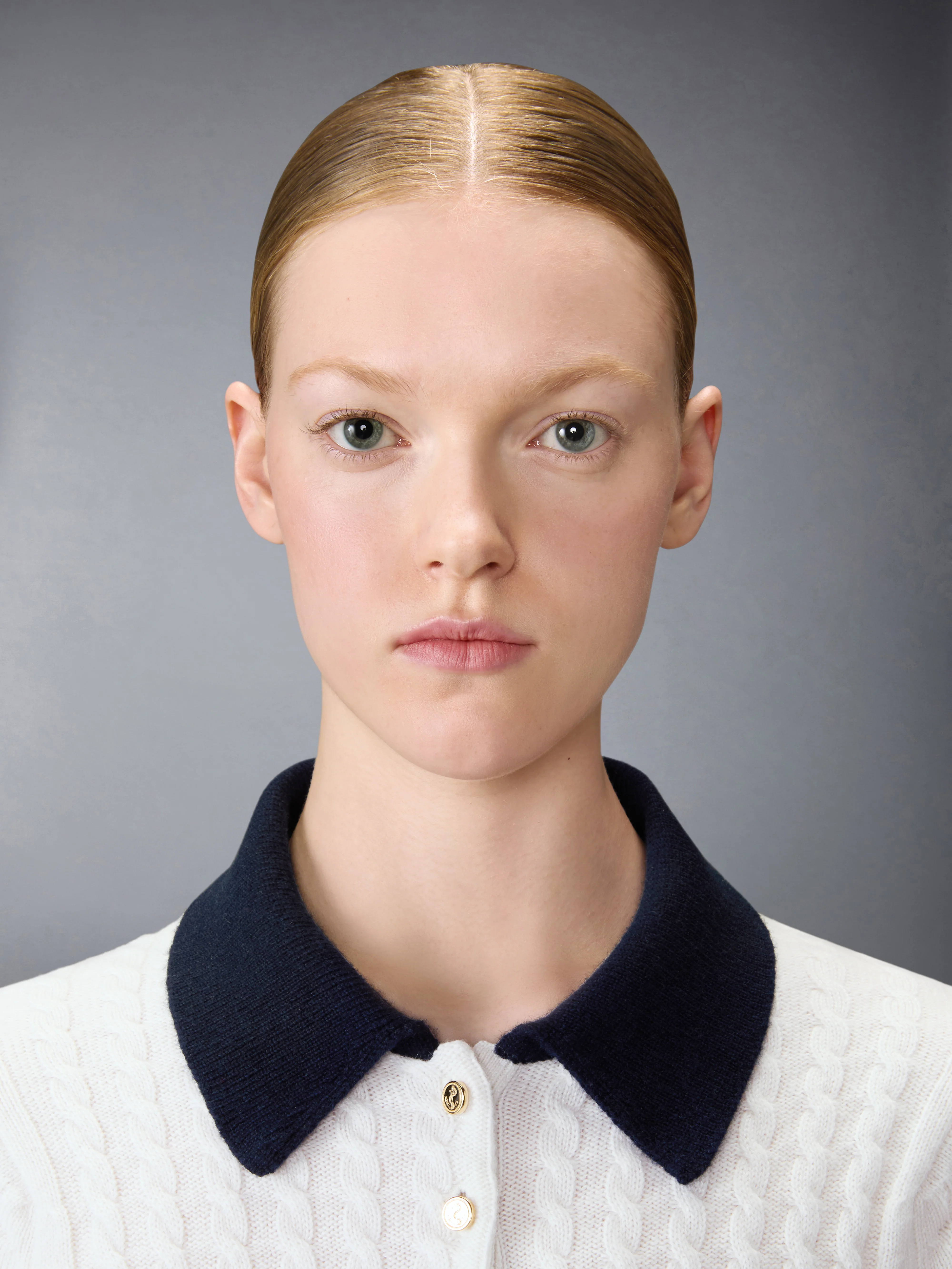 CASHMERE BABY CABLE STITCH  POLO - Image 5