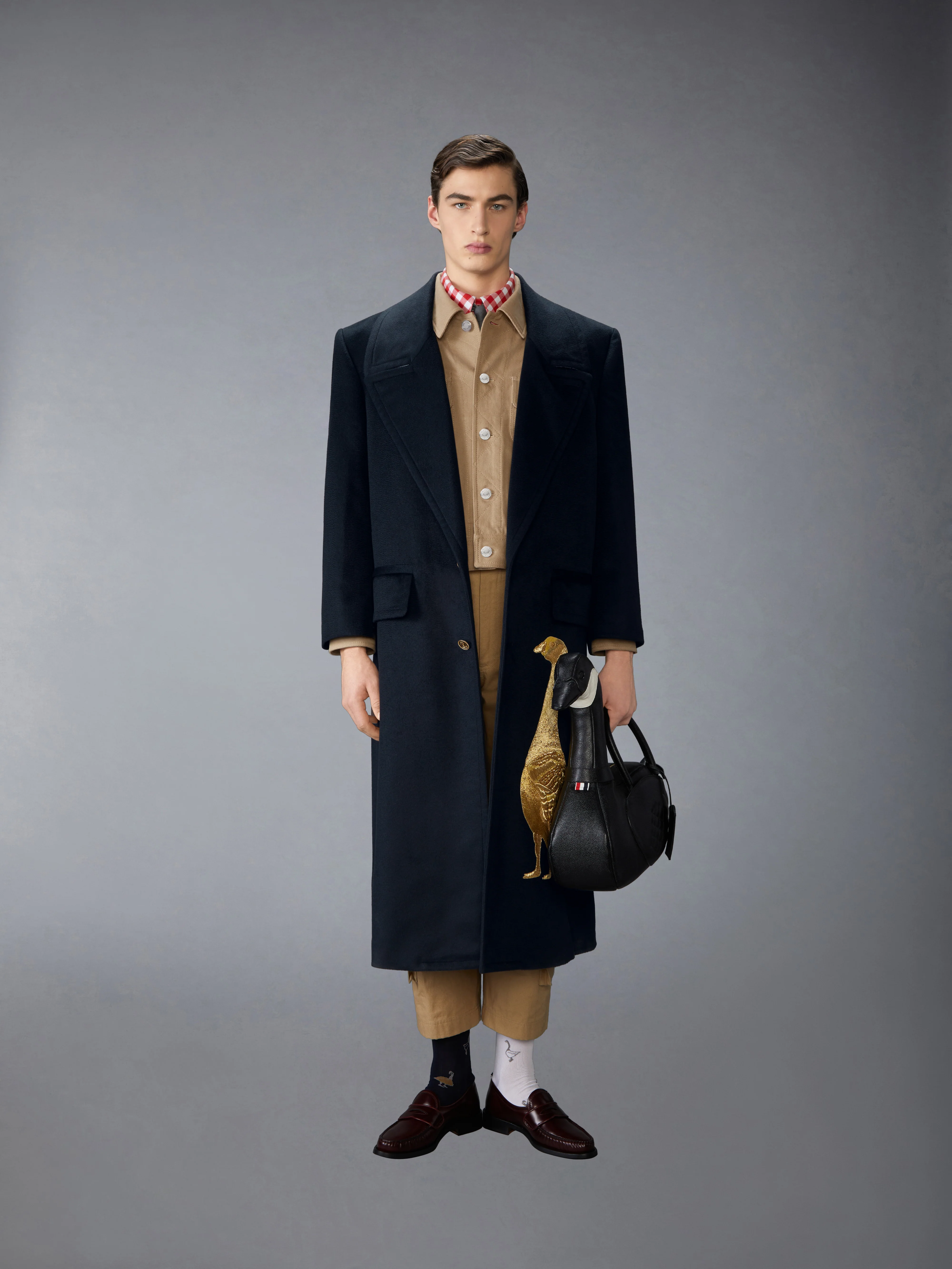 CASHMERE EMBROIDERED APPLIQUE OVERCOAT - Image 4