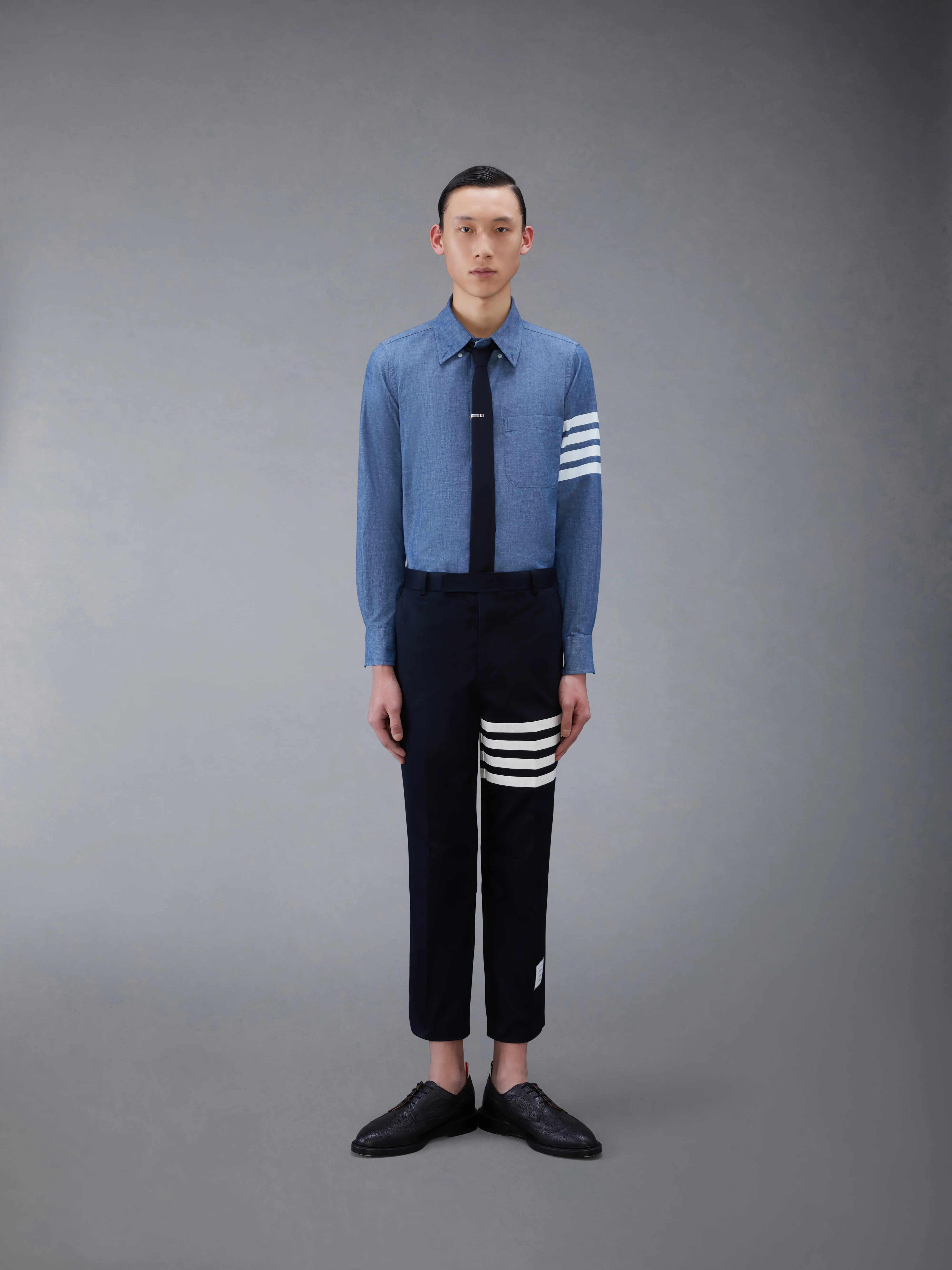 CHAMBRAY 4-BAR SHIRT - Image 4