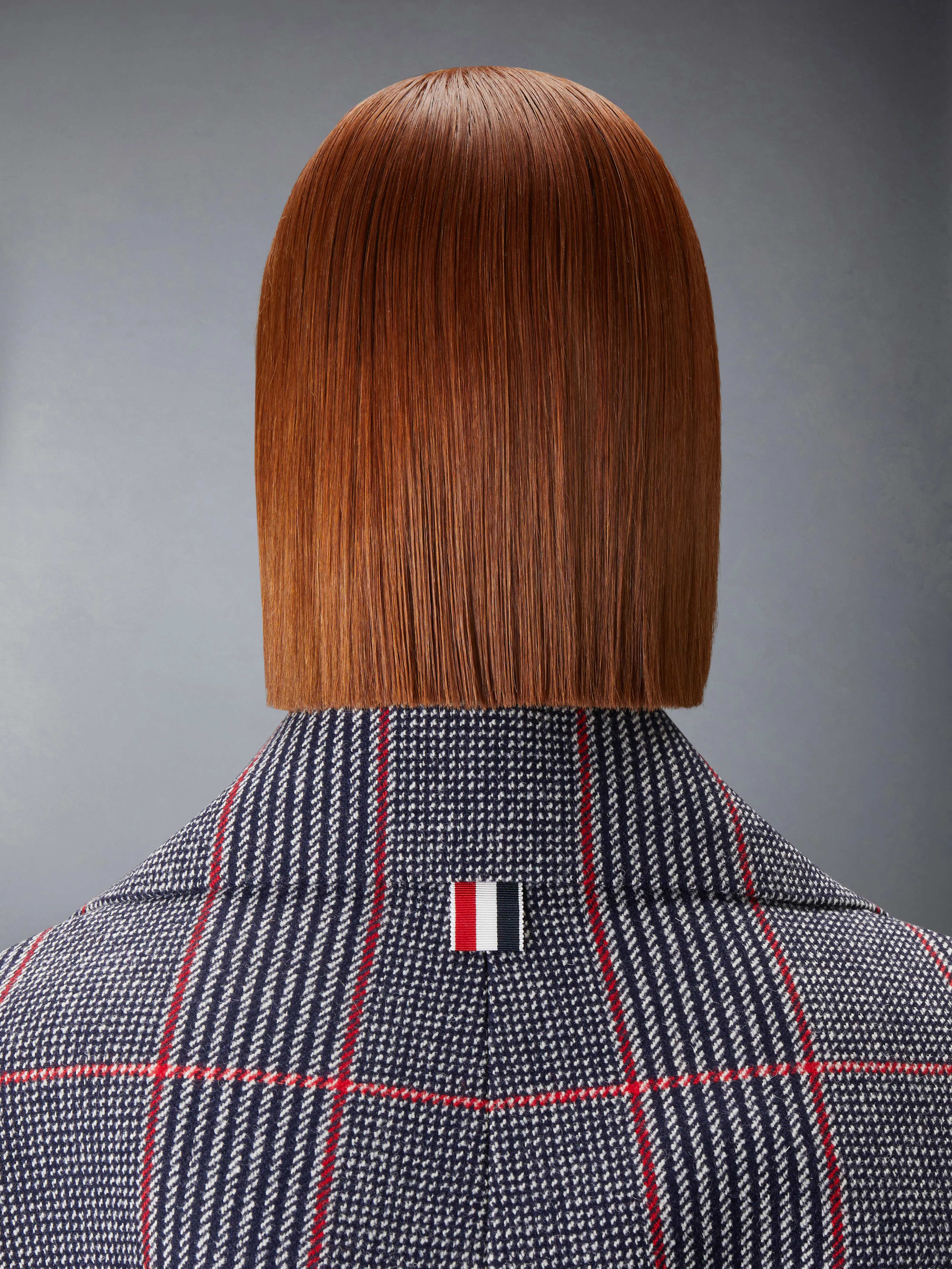 CHECK HUNTING TWEED COCOON COAT - Image 6