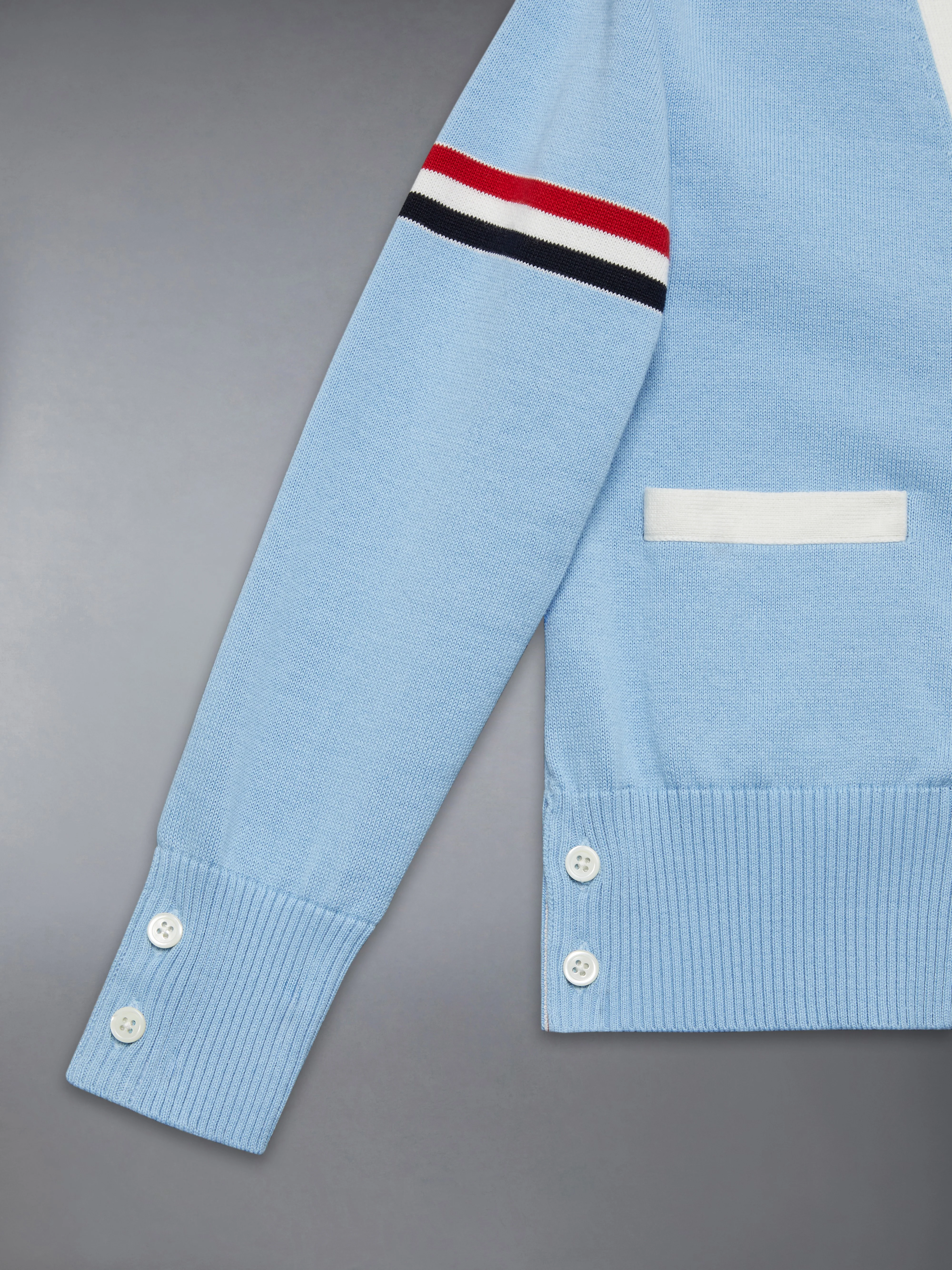 CHILDREN'S COTTON CLASSIC V NECK CARDIGAN - Image 3