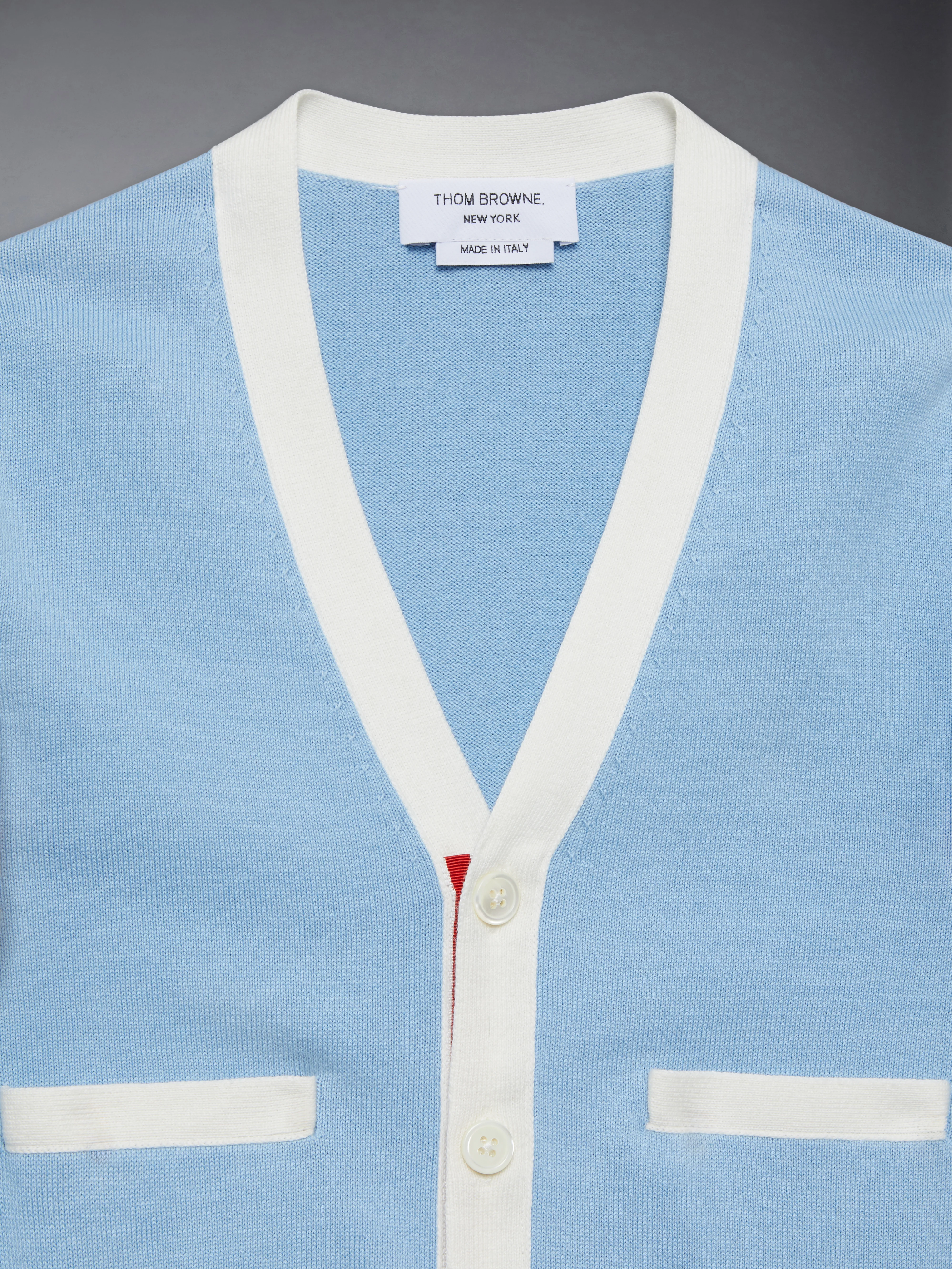 CHILDREN'S COTTON CLASSIC V NECK CARDIGAN - Image 5