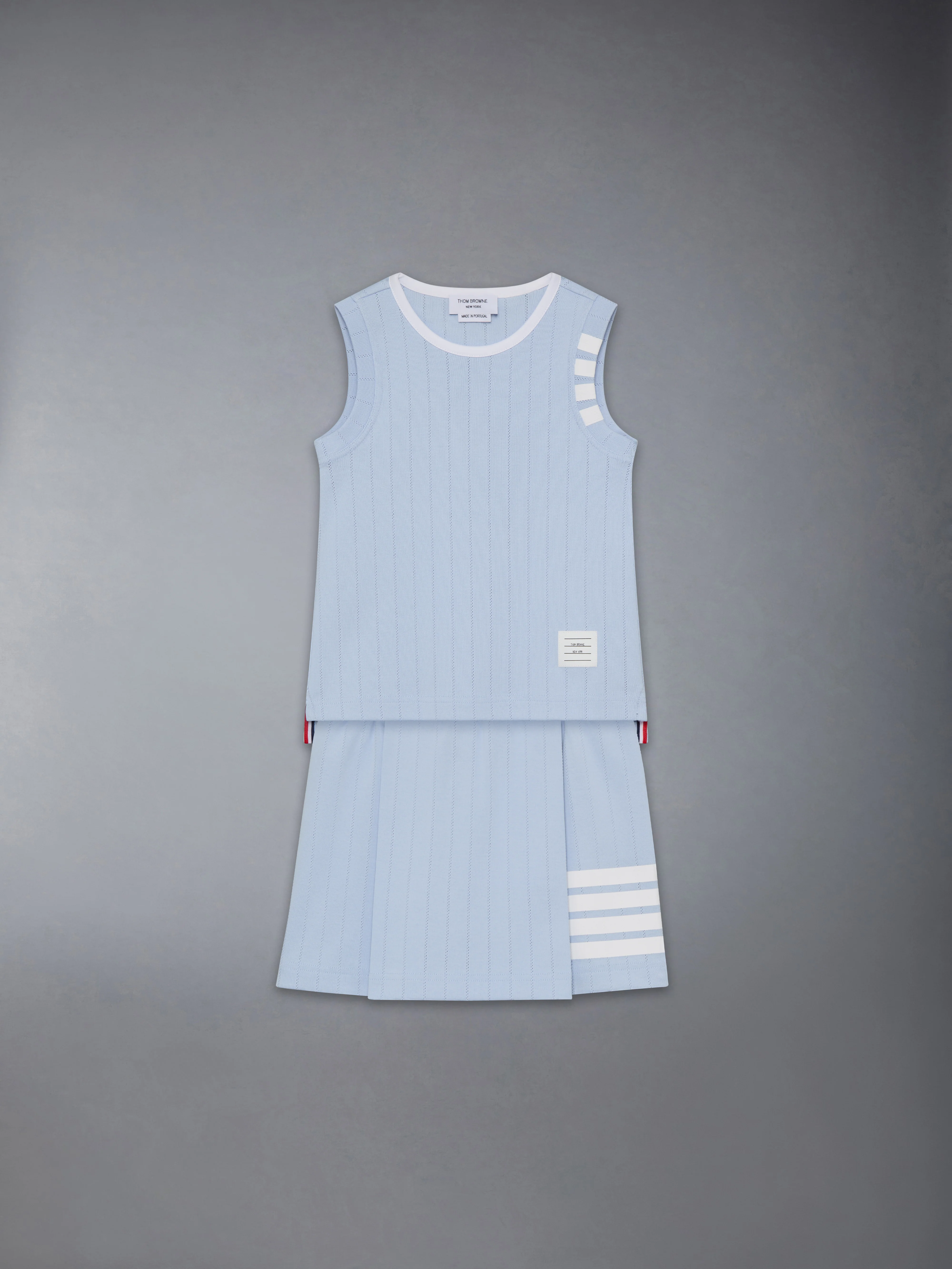 CHILDREN'S POINTELLE PLEATED MINI SKIRT - Image 2
