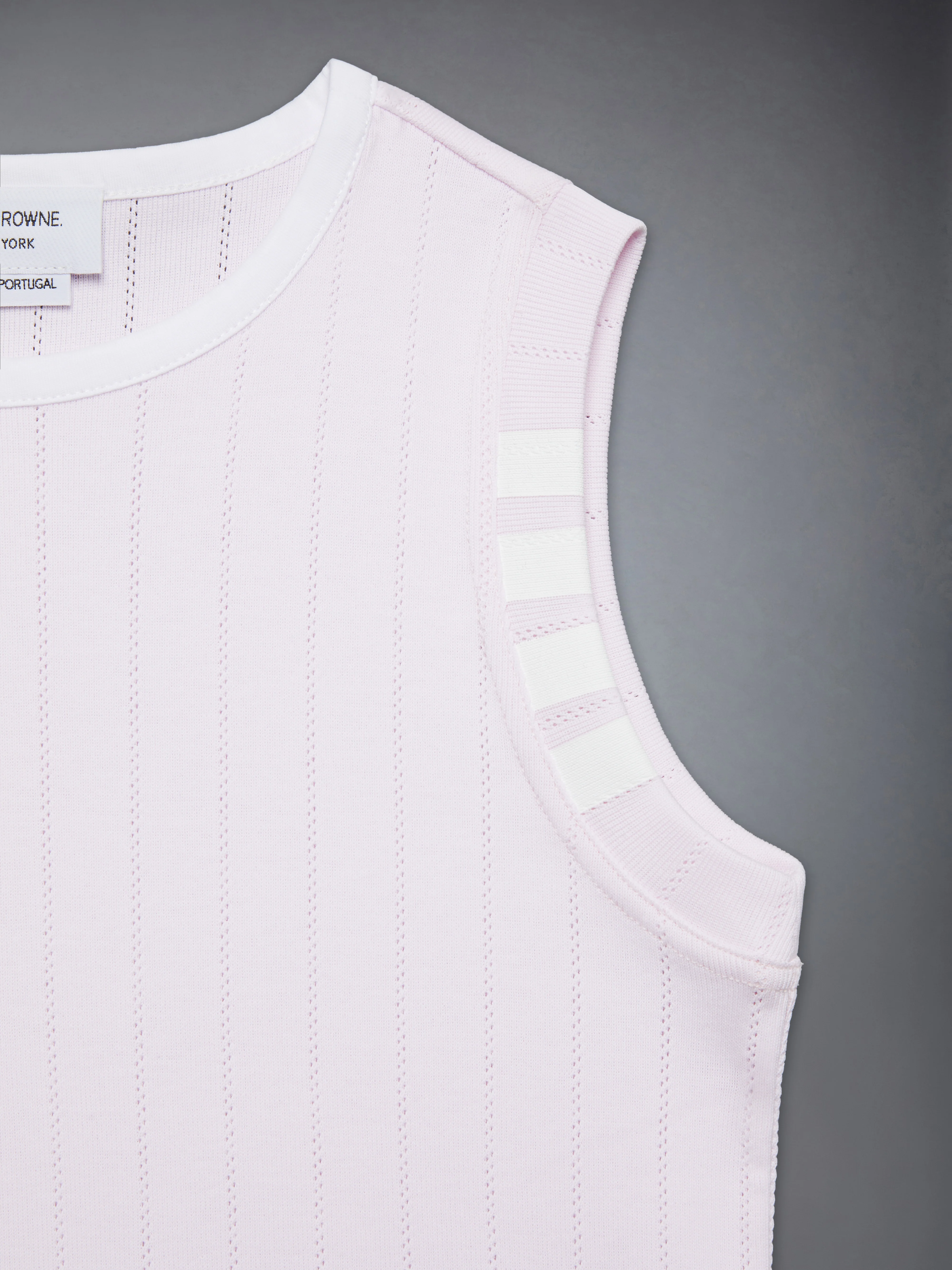 CHILDREN'S POINTELLE RINGER TANK TOP - Image 6