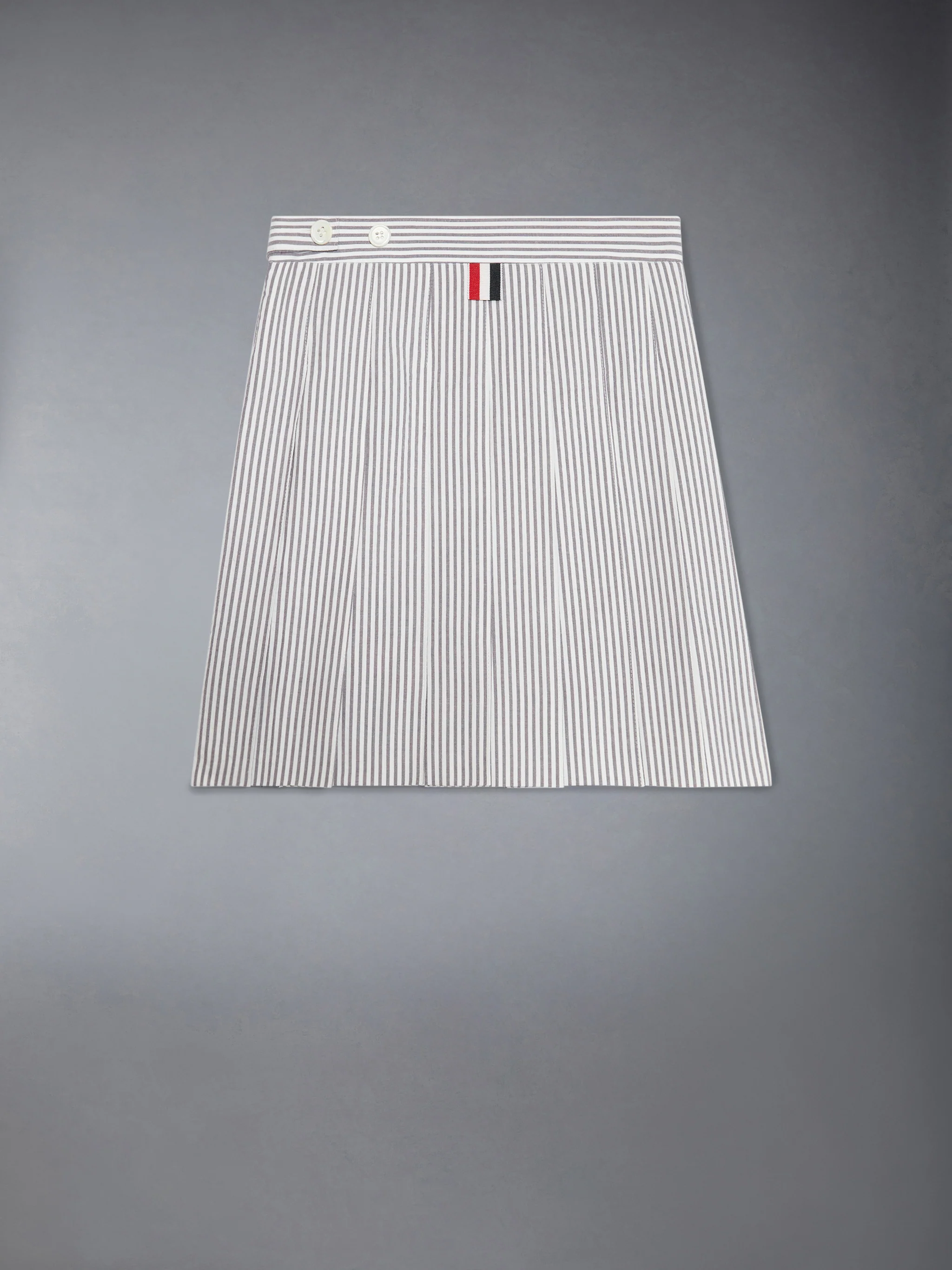 CHILDREN'S SEERSUCKER PLEATED MINI SKIRT - Image 2