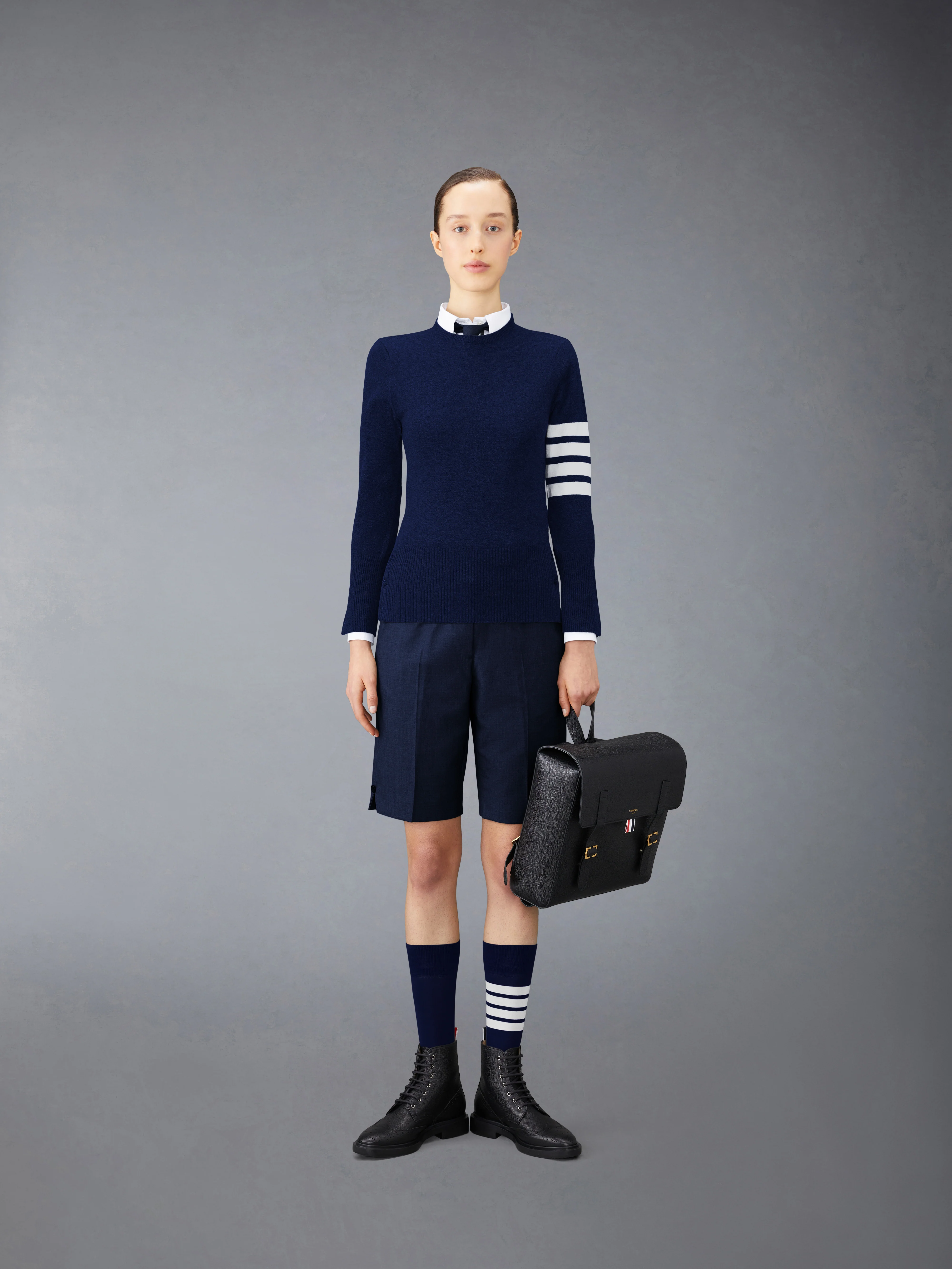 CLASSIC CASHMERE 4-BAR PULLOVER - Image 3
