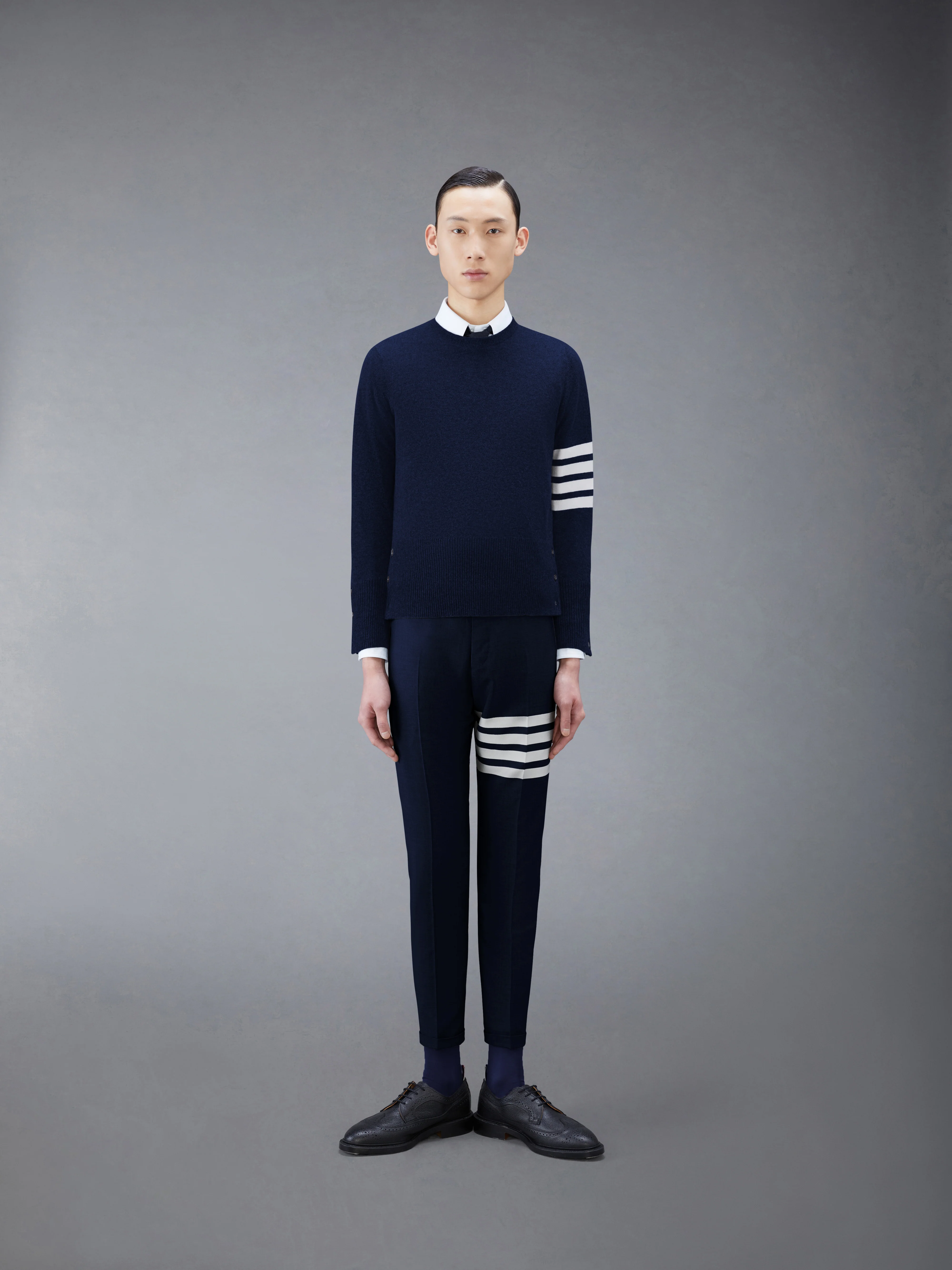 CLASSIC CASHMERE 4-BAR PULLOVER - Image 3