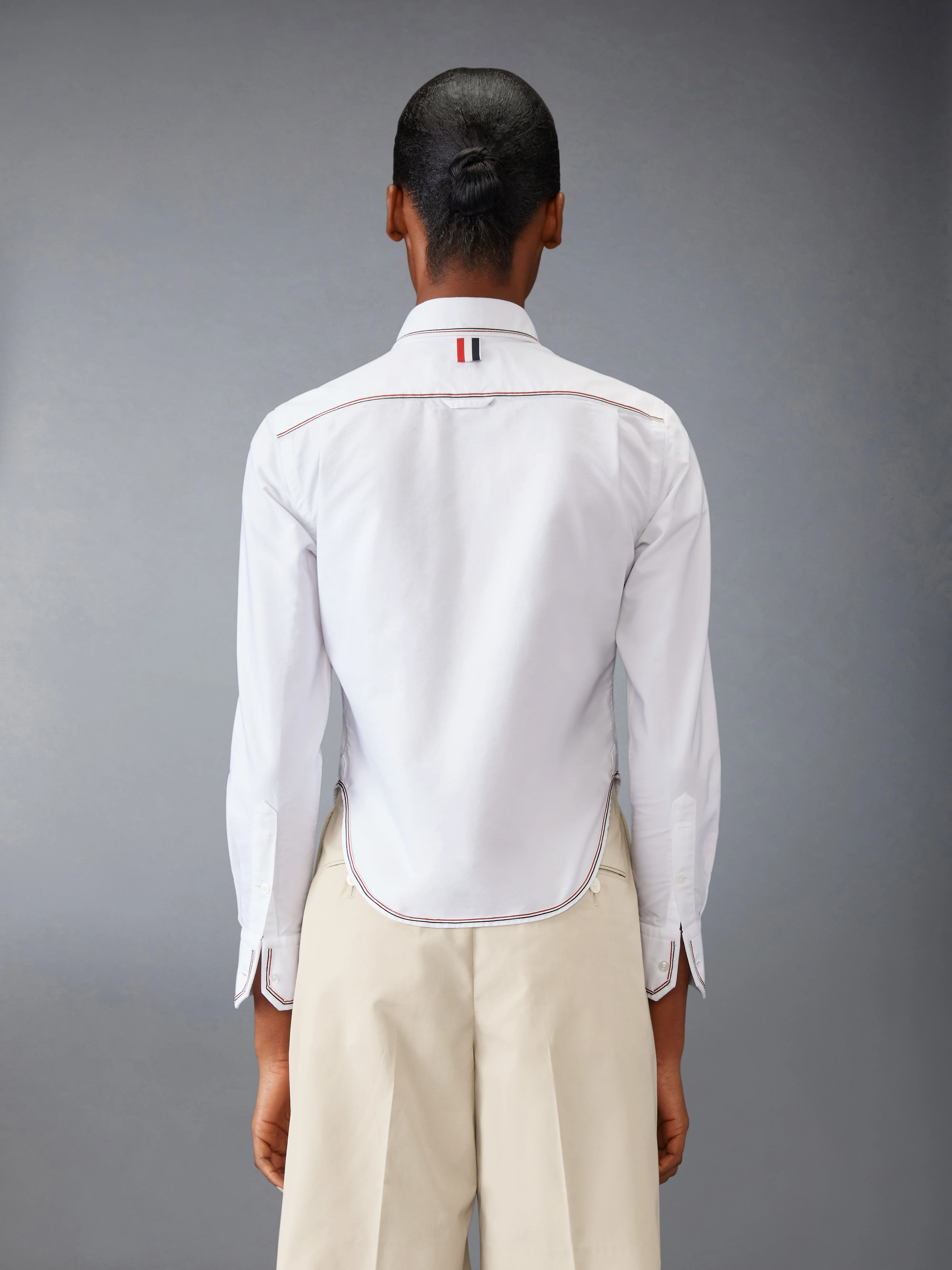 CLASSIC LONG SLEEVE CROPPED SHIRT - Image 2