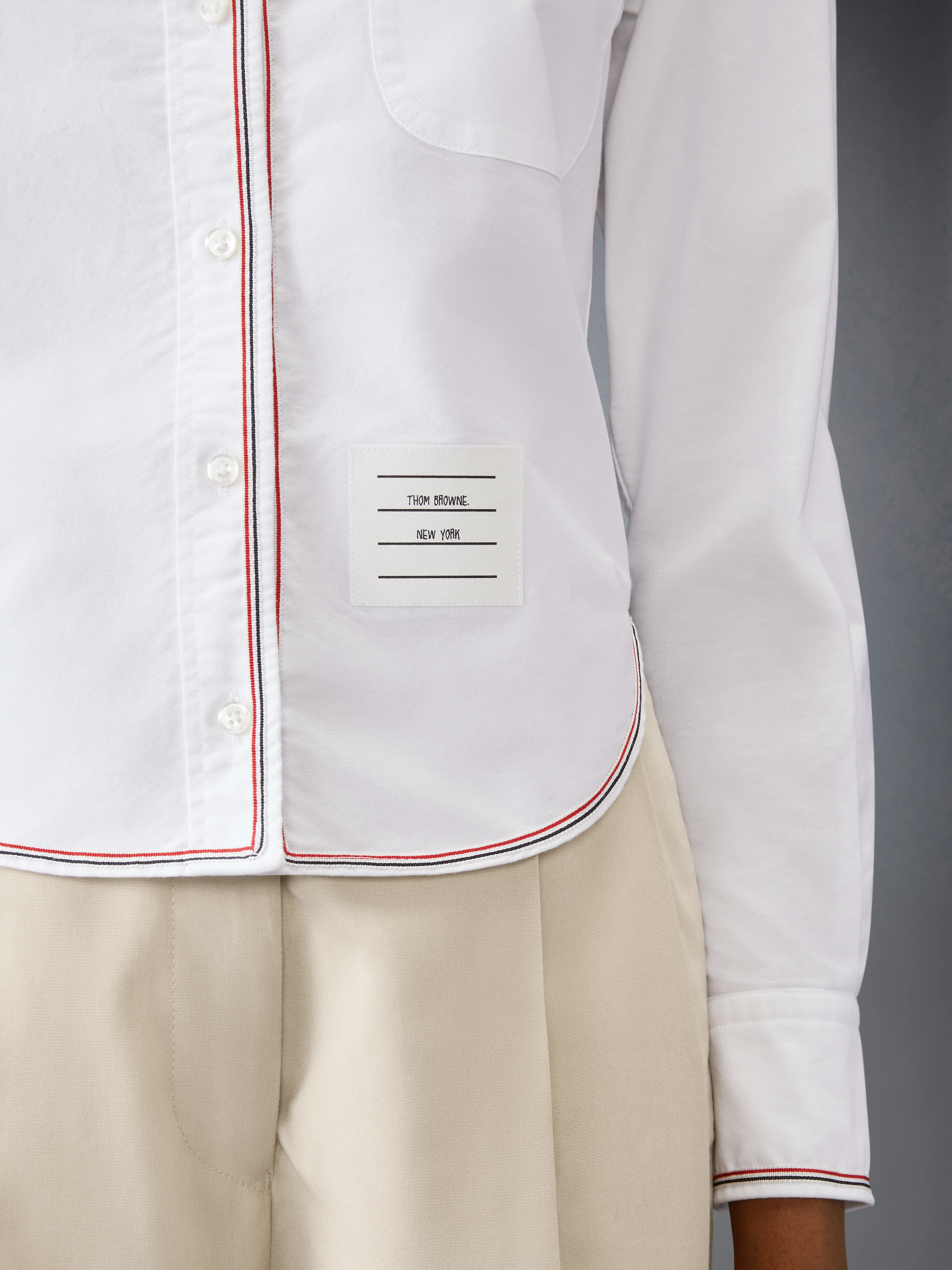 CLASSIC LONG SLEEVE CROPPED SHIRT - Image 4