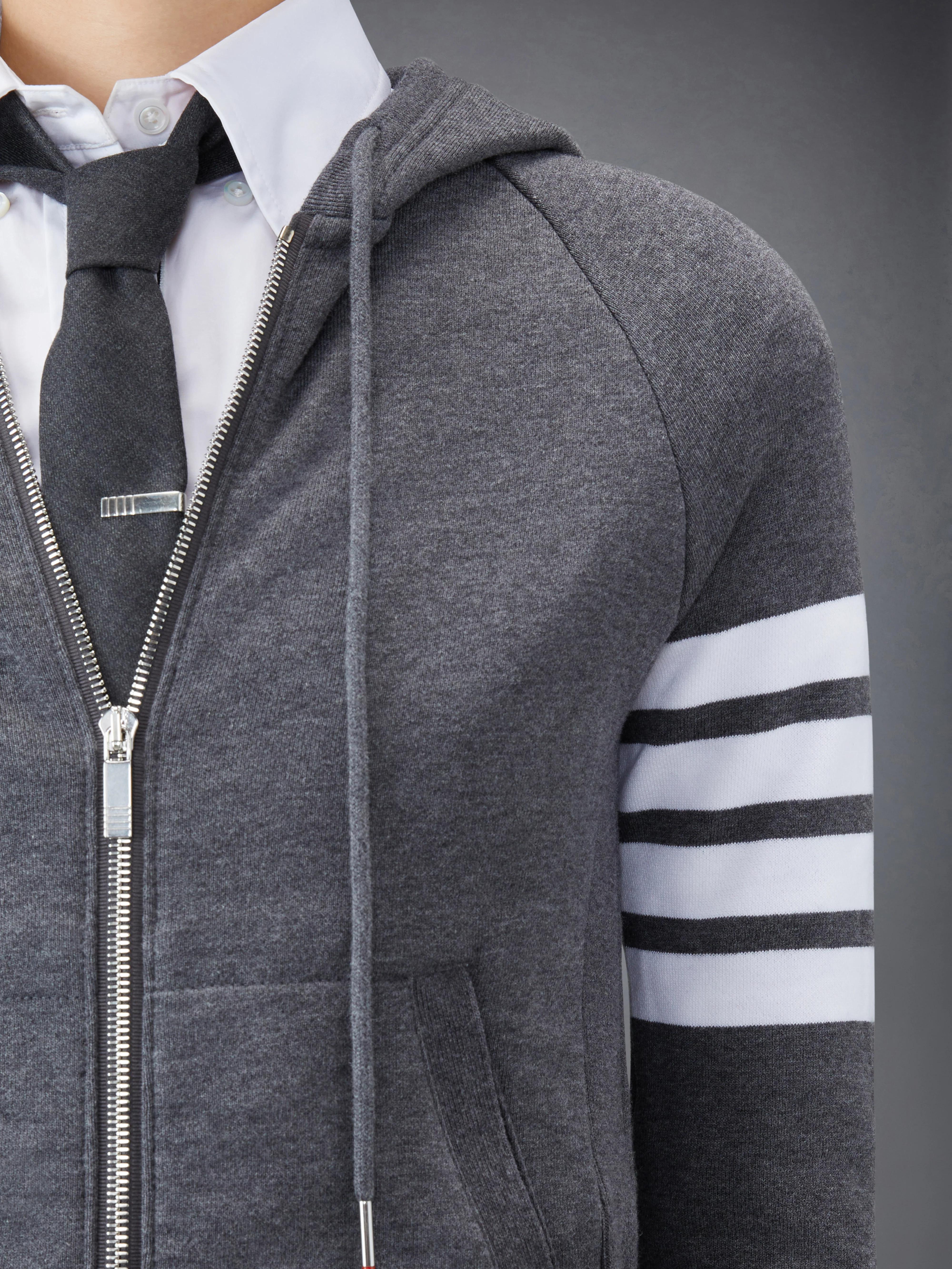 CLASSIC LOOPBACK 4-BAR ZIP HOODIE - Image 6