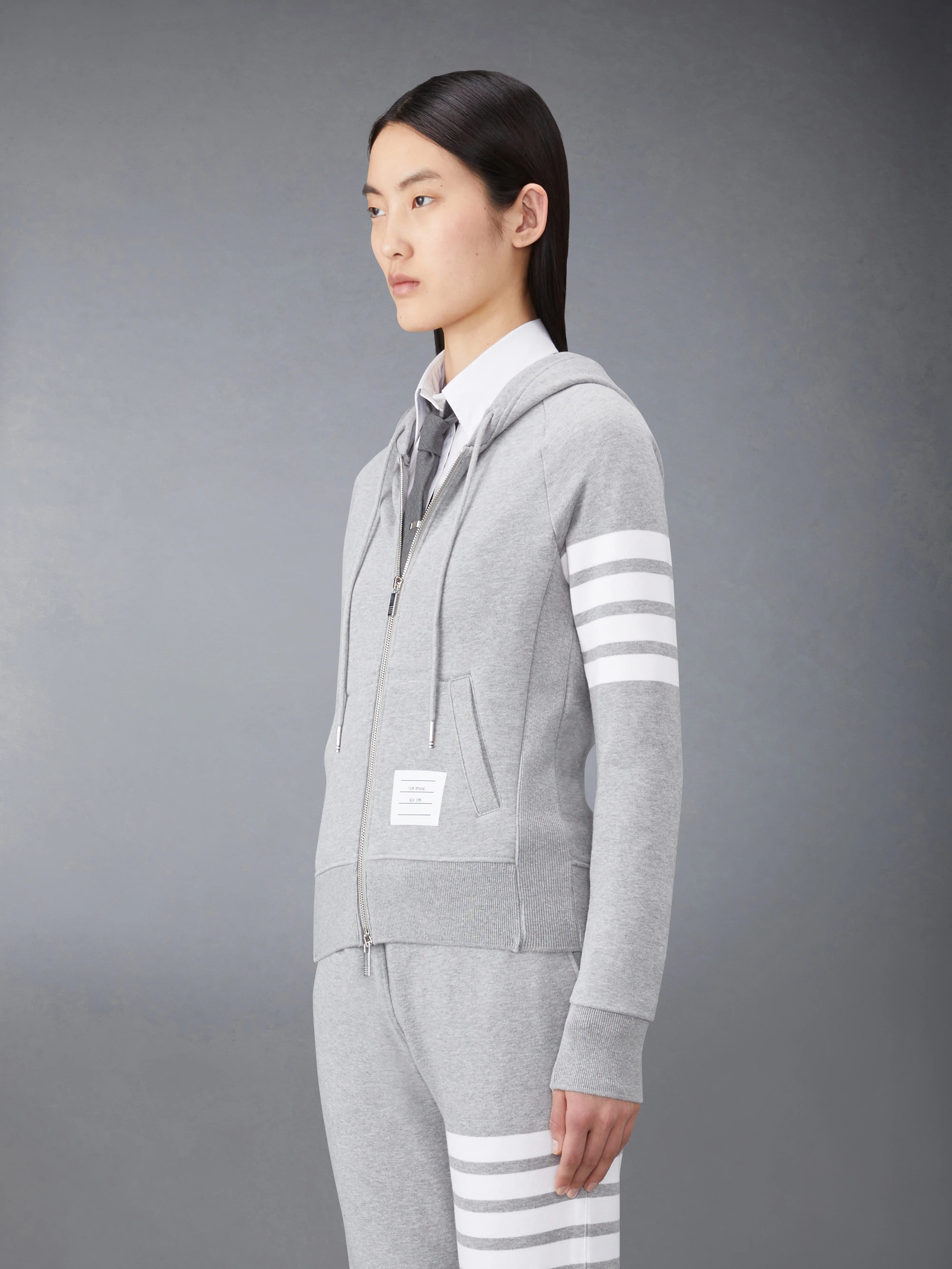 CLASSIC LOOPBACK 4-BAR ZIP HOODIE - Image 2