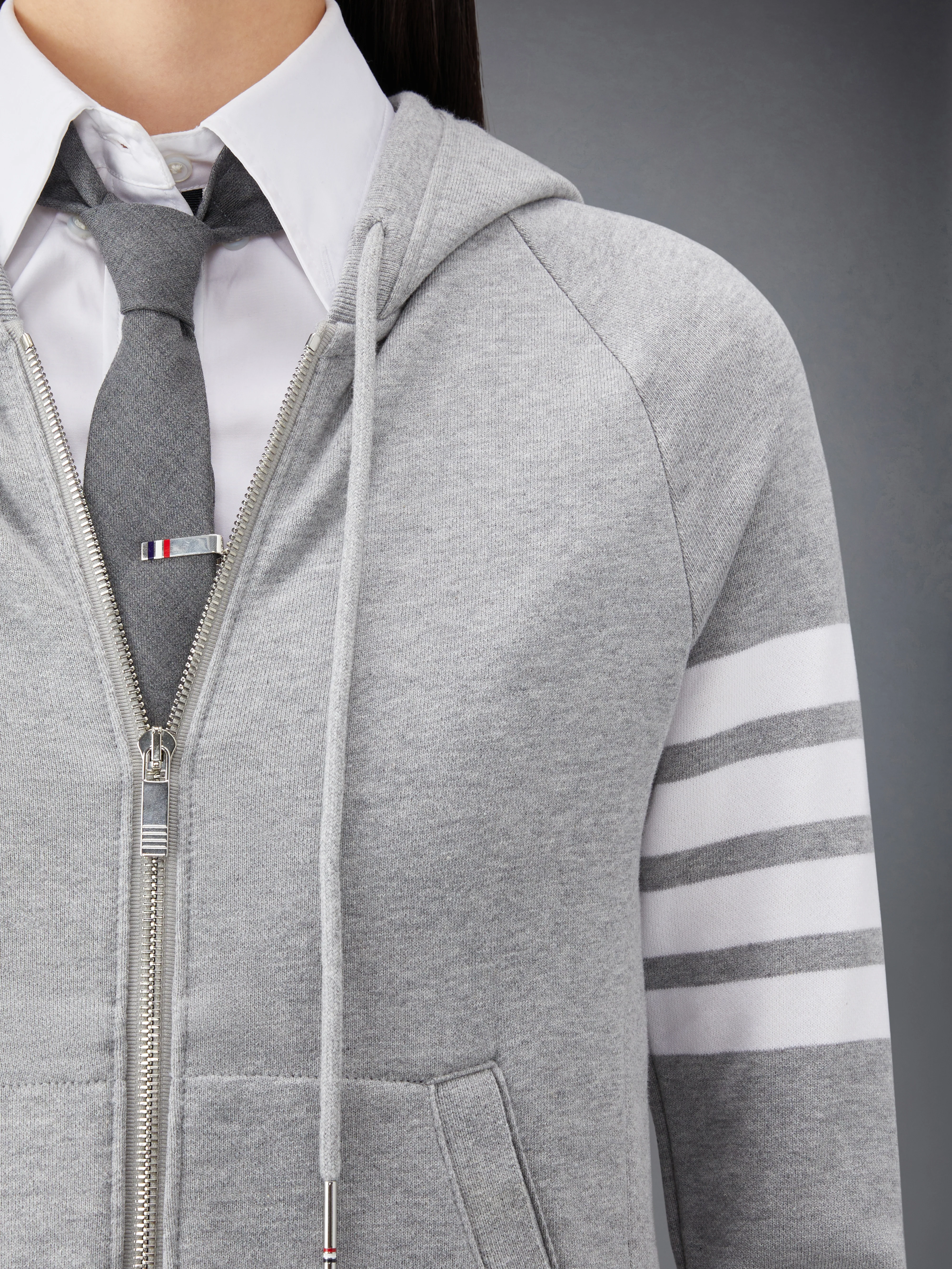 CLASSIC LOOPBACK 4-BAR ZIP HOODIE - Image 6