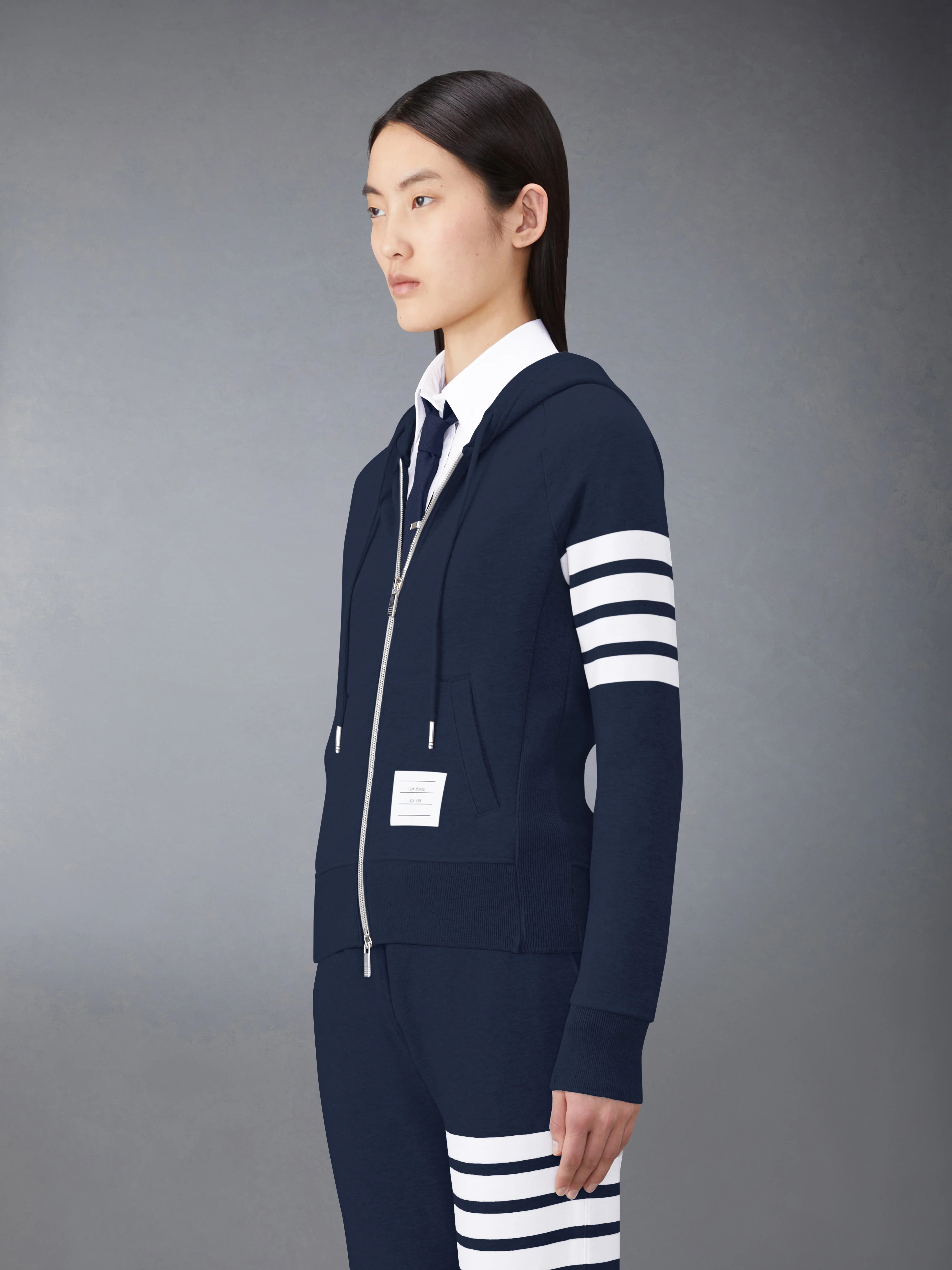 CLASSIC LOOPBACK 4-BAR ZIP HOODIE - Image 2