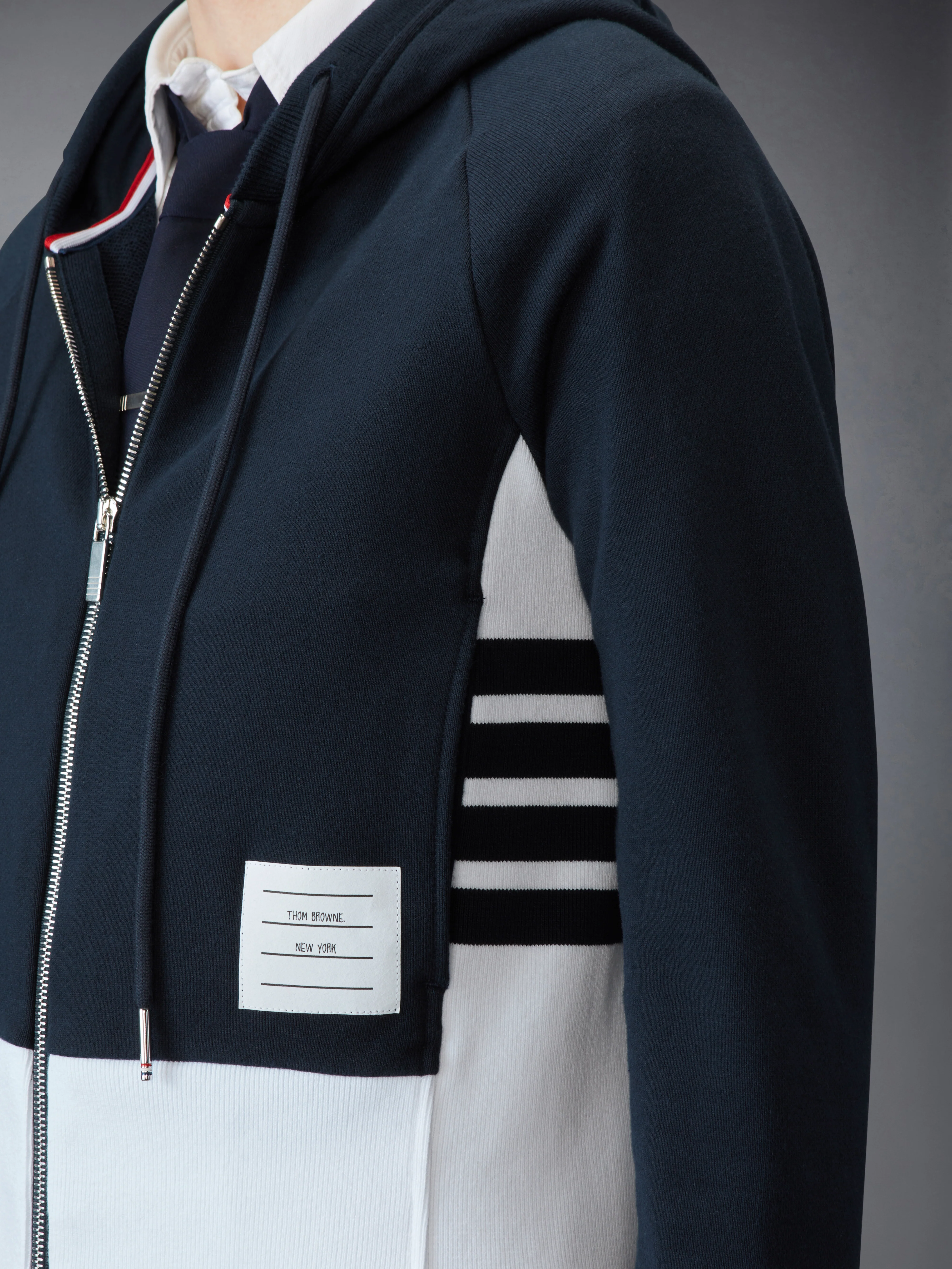 CLASSIC LOOPBACK 4-BAR ZIP UP HOODIE - Image 5